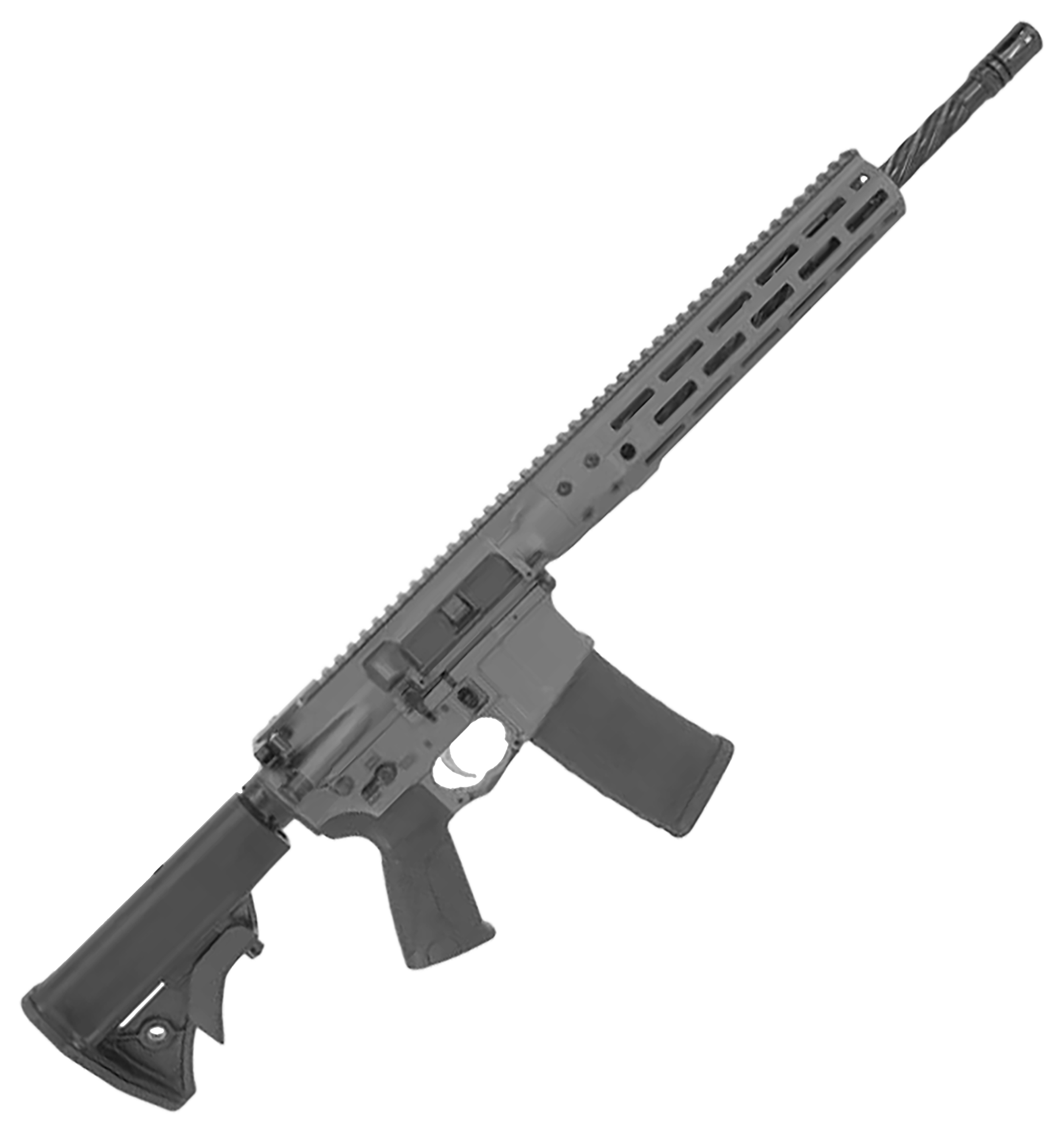 Image of "LWRC IC DI AR-15 Rifle with M-LOK Handguard - .223 Rem/5.56 NATO - 16.1"" - Right - Tungsten Cerakote - 30 + 1"