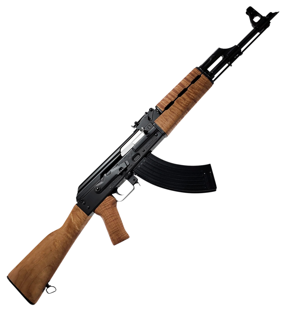 Image of Zastava Arms USA ZPAP M70 AKM Semi-Auto Rifle with Fixed Wood Stock - Blued - Light Maple