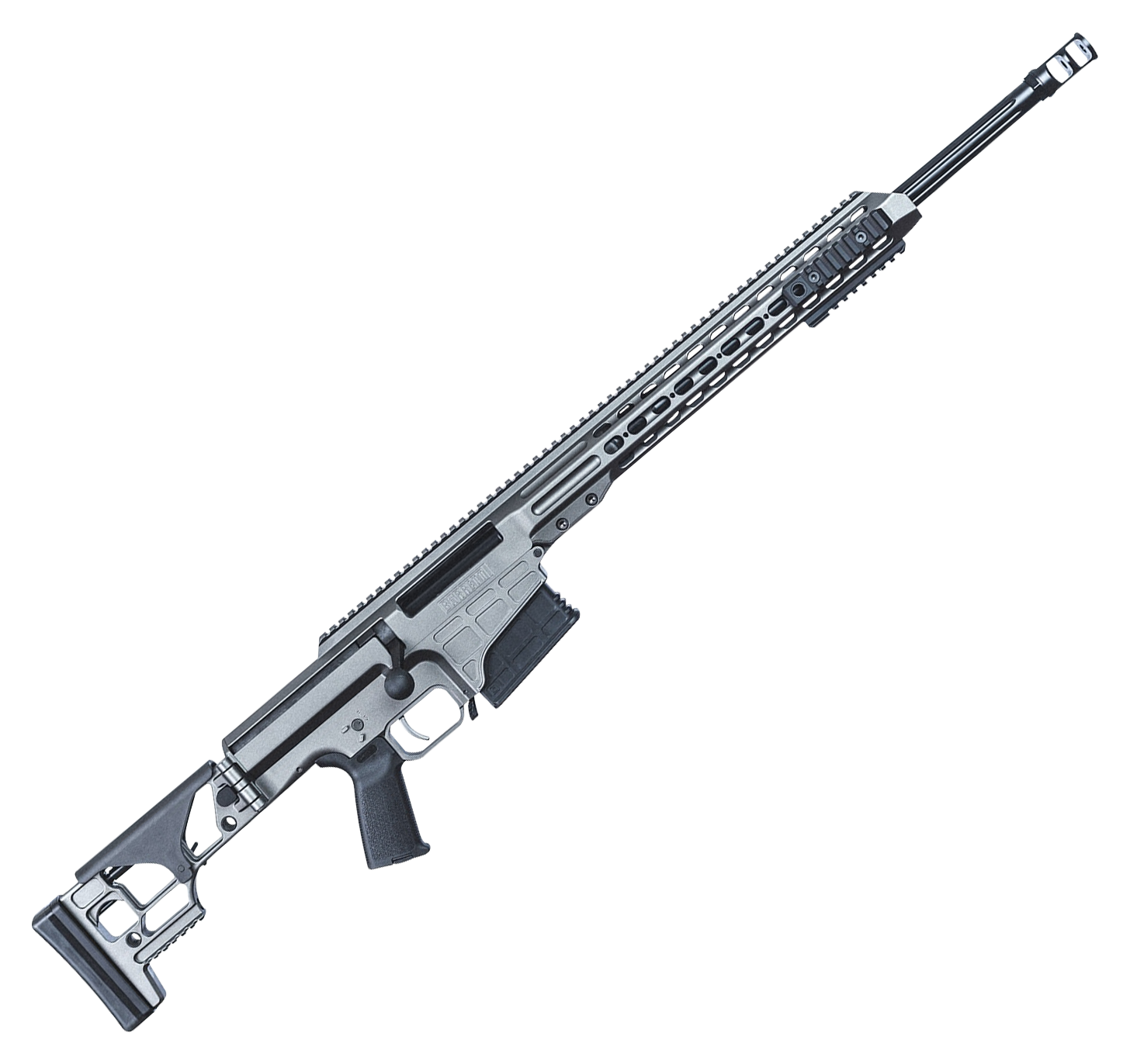 Image of "Barrett MRAD Bolt-Action Rifle - .300 Win Mag - 24"" - Right - Tungsten Grey Cerakote - Tungsten Grey"