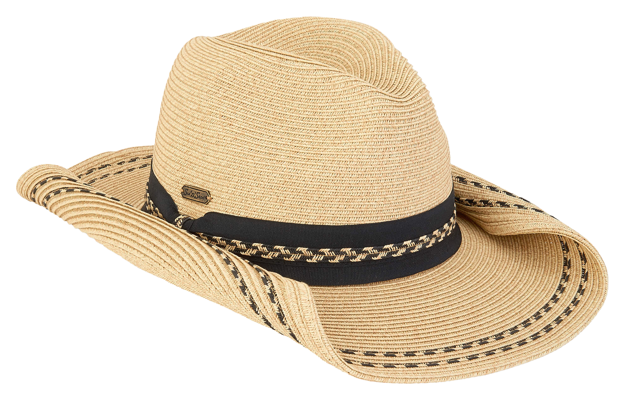 Image of Sun 'N' Sand Ashley Paper Straw Western Hat for Ladies