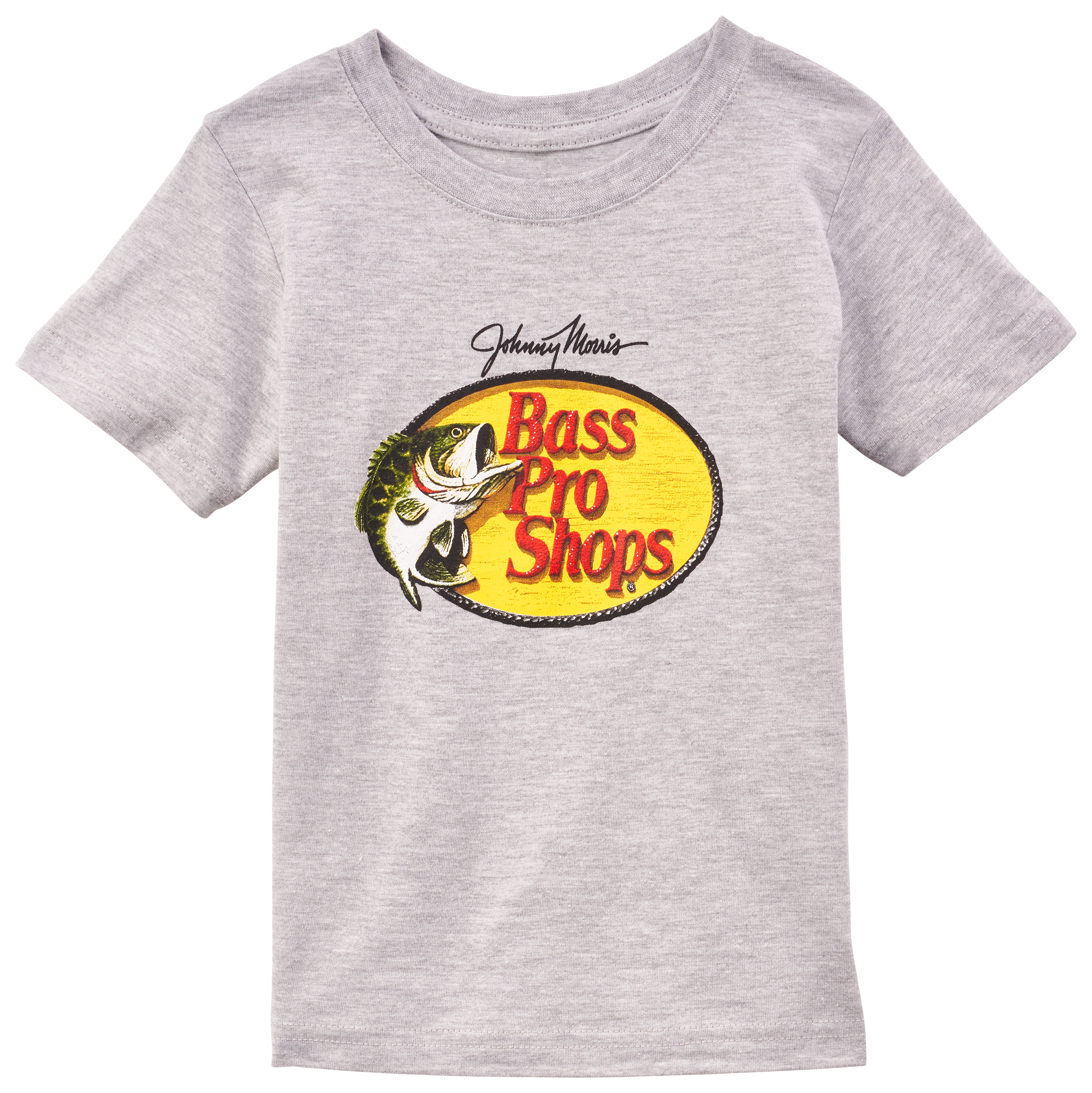 Image of Bass Pro Shops Woodcut Logo Short-Sleeve T-Shirt for Kids - Heather Gray