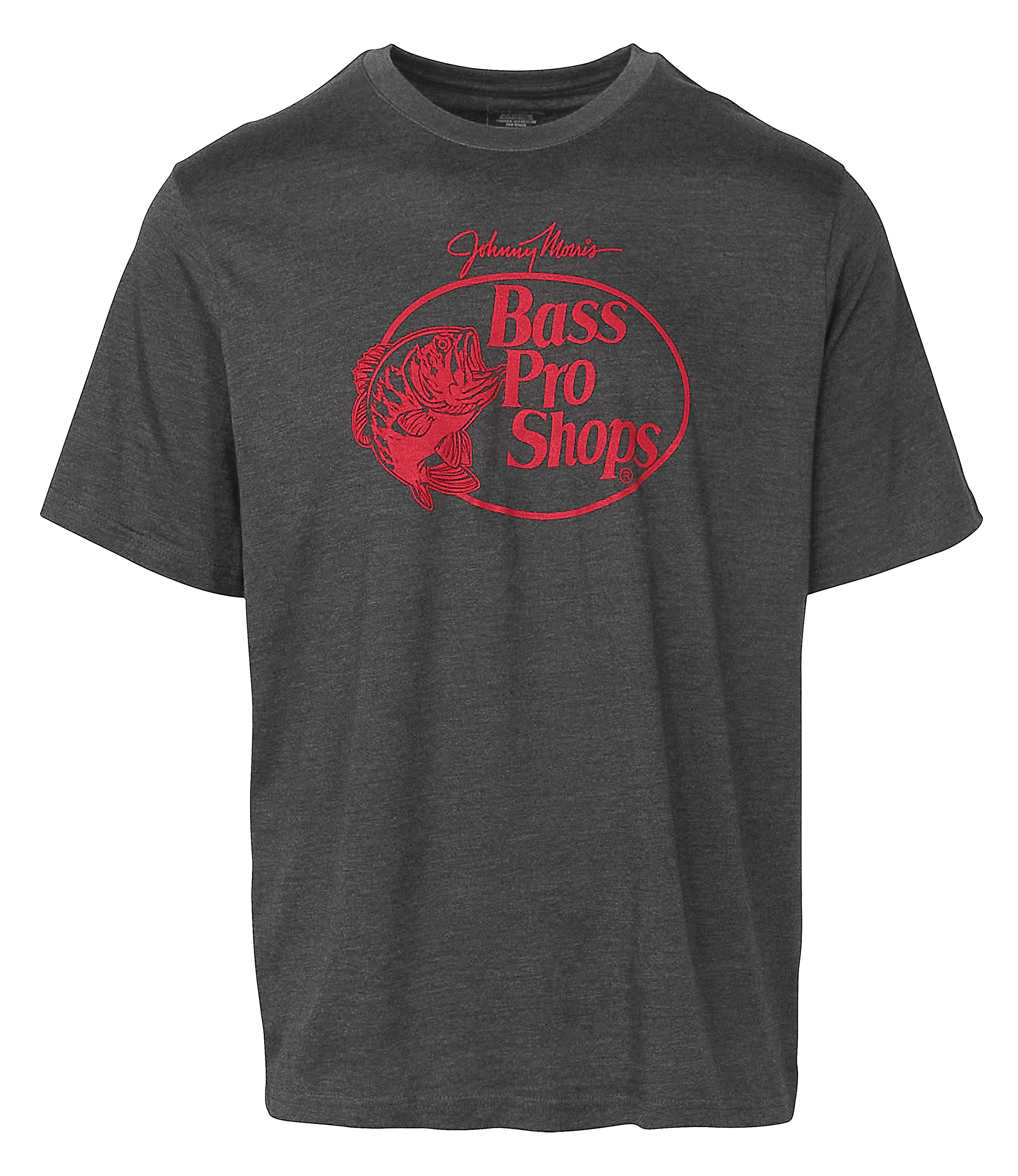 Image of Bass Pro Shops Original Logo Short-Sleeve T-Shirt for Men - Charcoal Heather - S