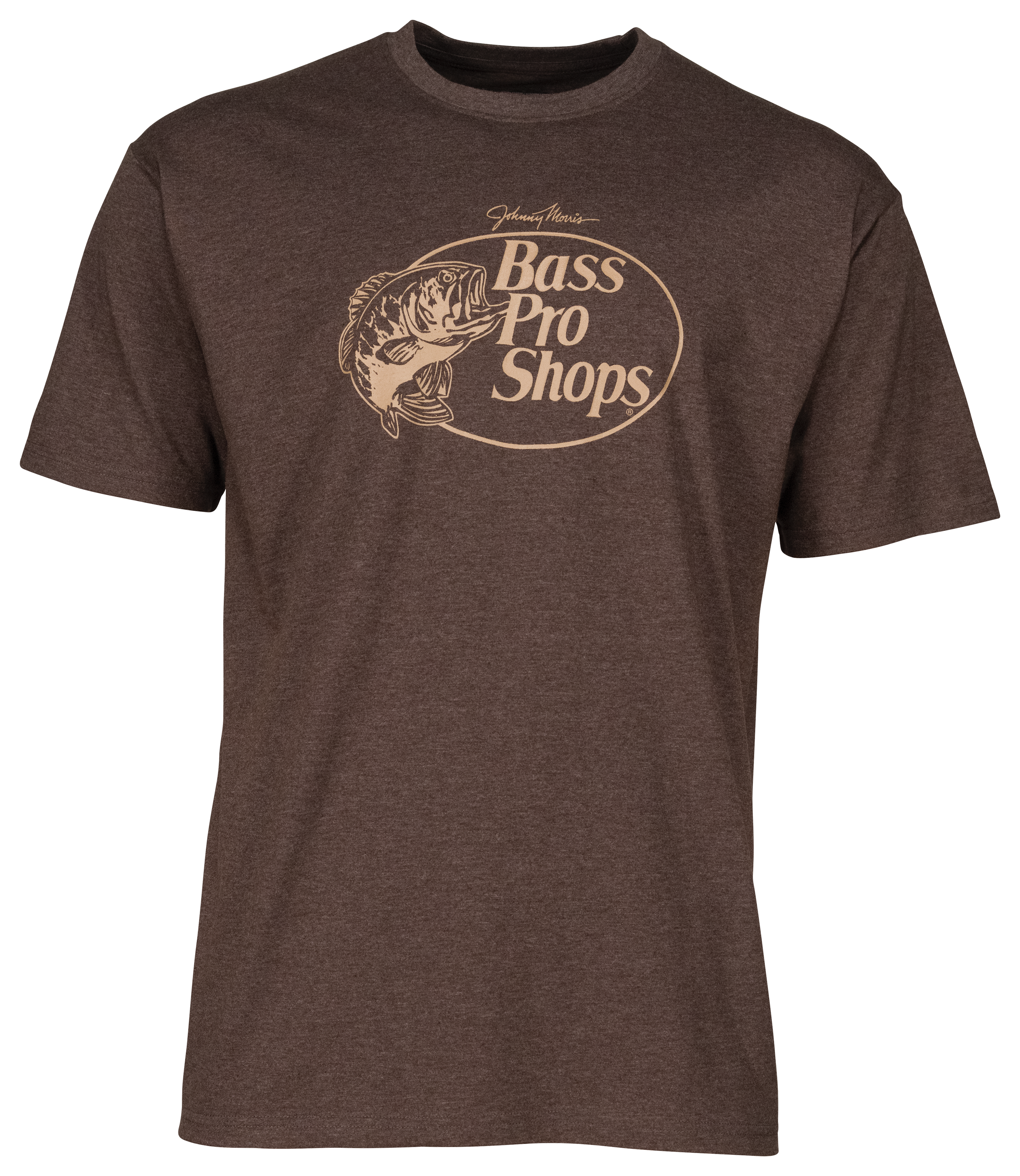 Image of Bass Pro Shops Original Logo Short-Sleeve T-Shirt for Men - Heather Brown - S