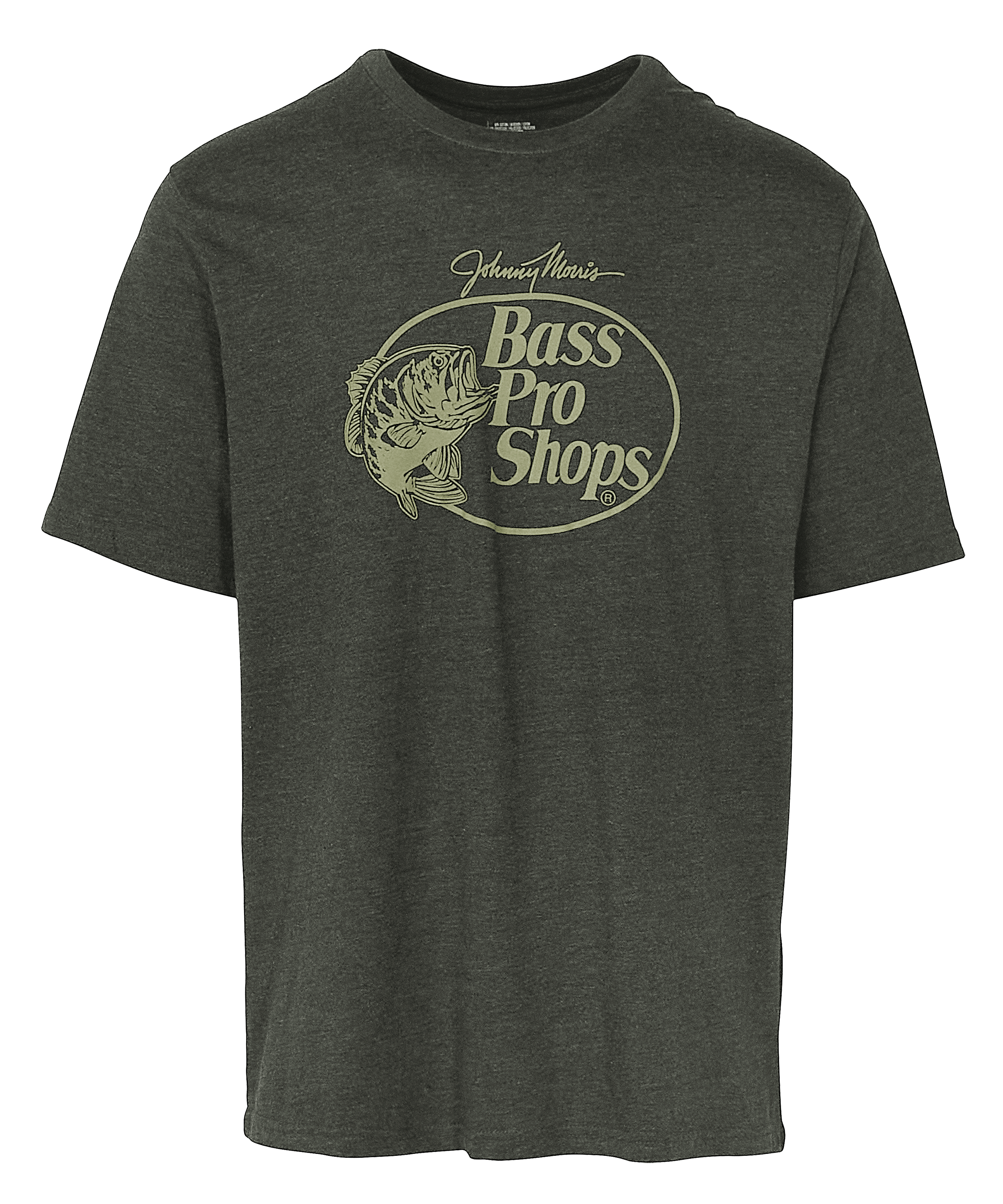 Image of Bass Pro Shops Original Logo Short-Sleeve T-Shirt for Men - Olive Heather - S