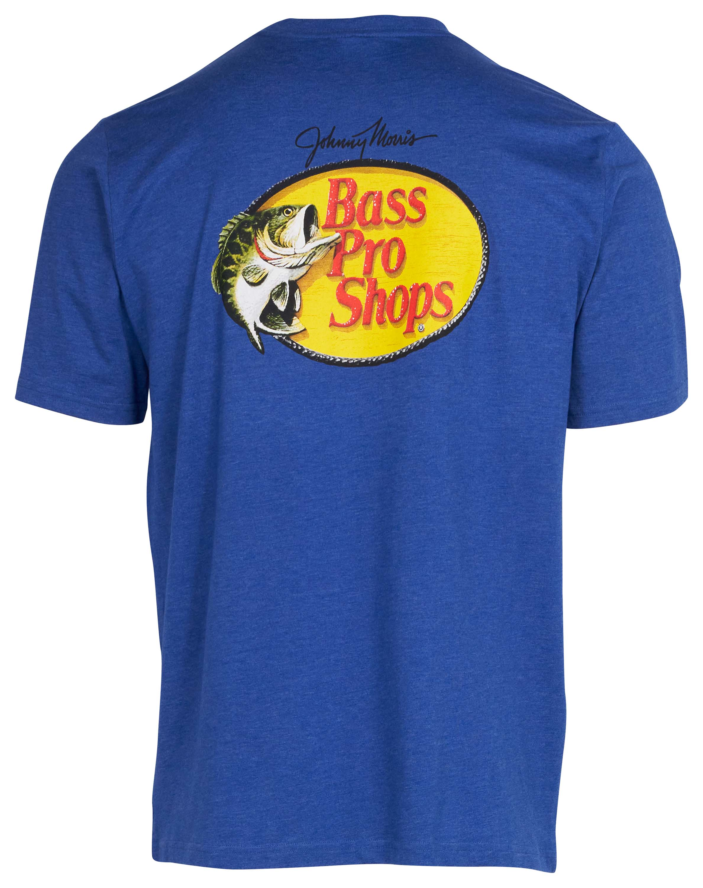 Image of Bass Pro Shops Woodcut Logo Short-Sleeve Pocket T-Shirt for Men - Royal