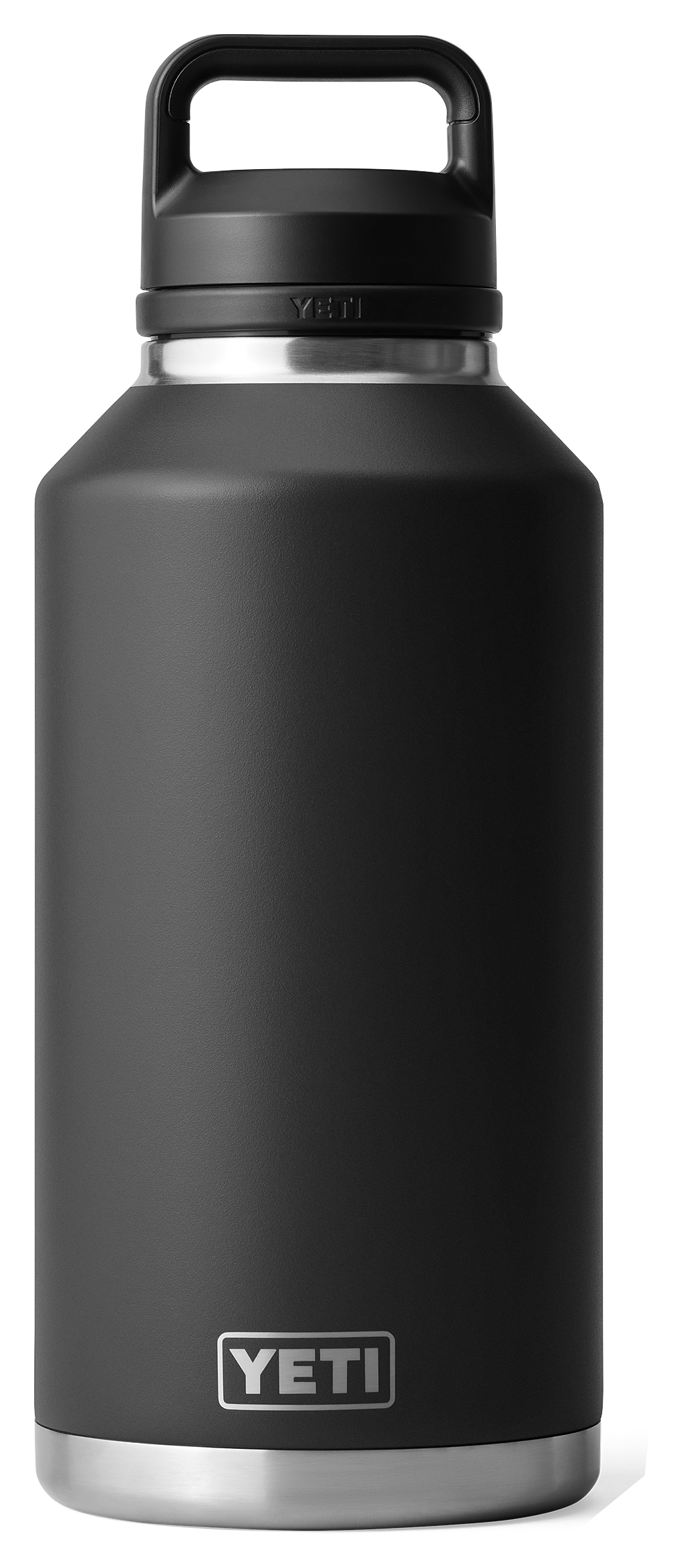 Image of YETI Rambler Bottle with Chug Cap - Black - 64 oz.