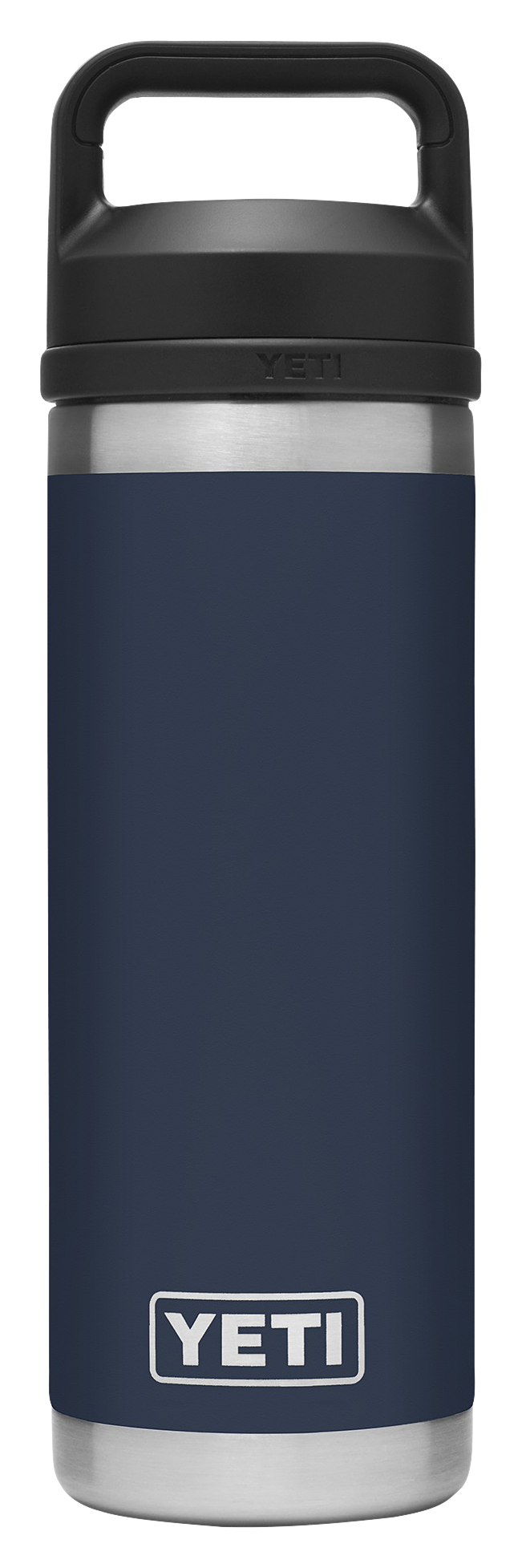 Image of YETI Rambler Bottle with Chug Cap - Navy - 18 oz.