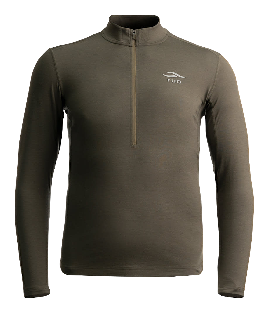 Image of TUO Kinetic Merino 200 Half-Zip Base-Layer Top for Men - Deadfall - S