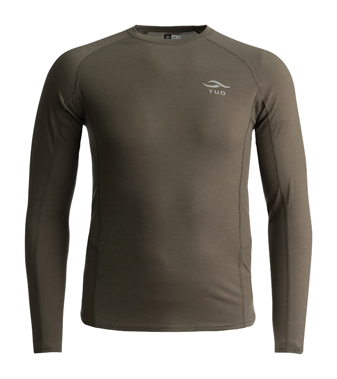 Image of TUO Kinetic Merino 150 Base-Layer Crew for Men - Deadfall - M