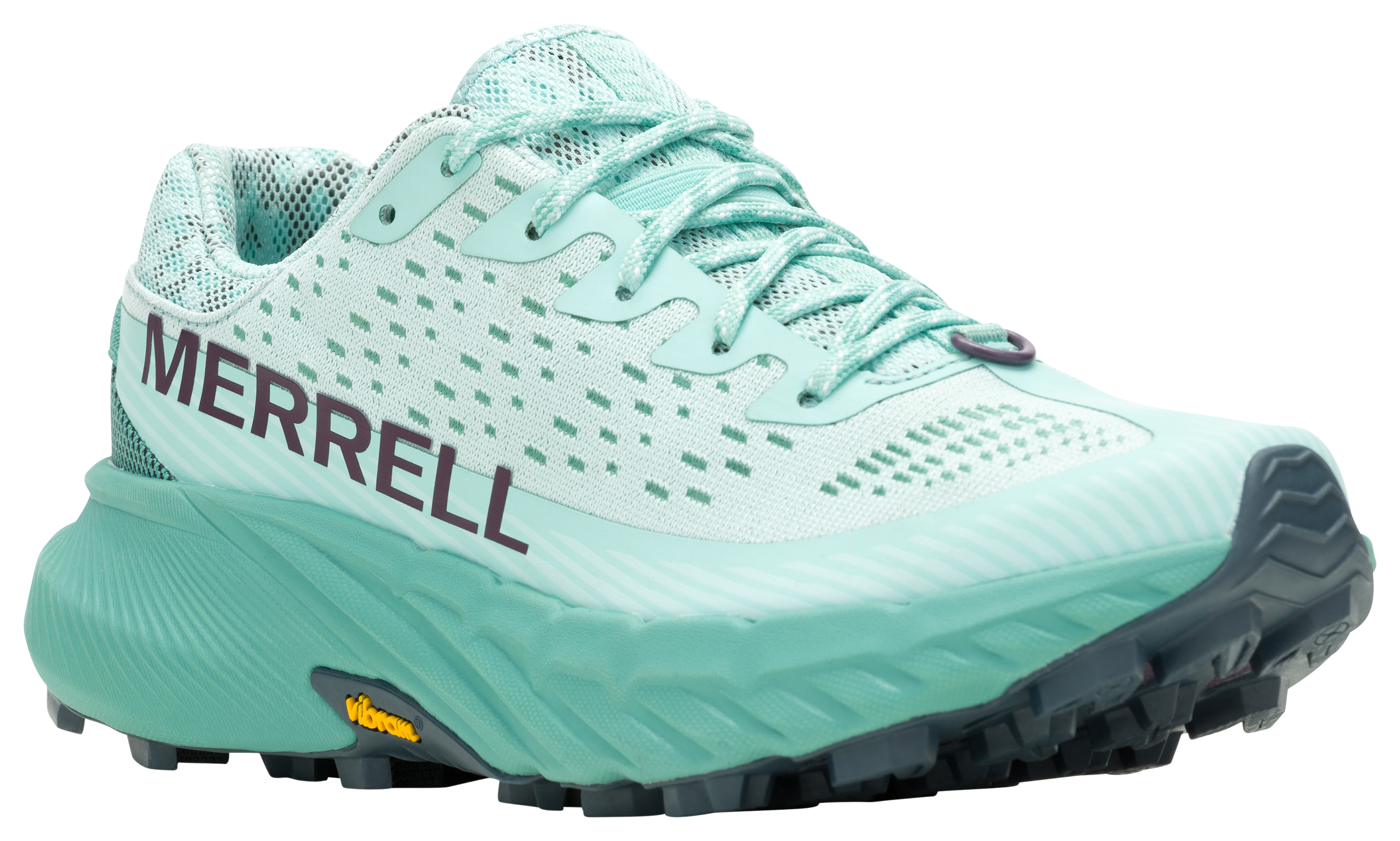 Image of Merrell Agility Peak 5 Trail Running Shoes for Ladies - Frost Blue - 6.5M
