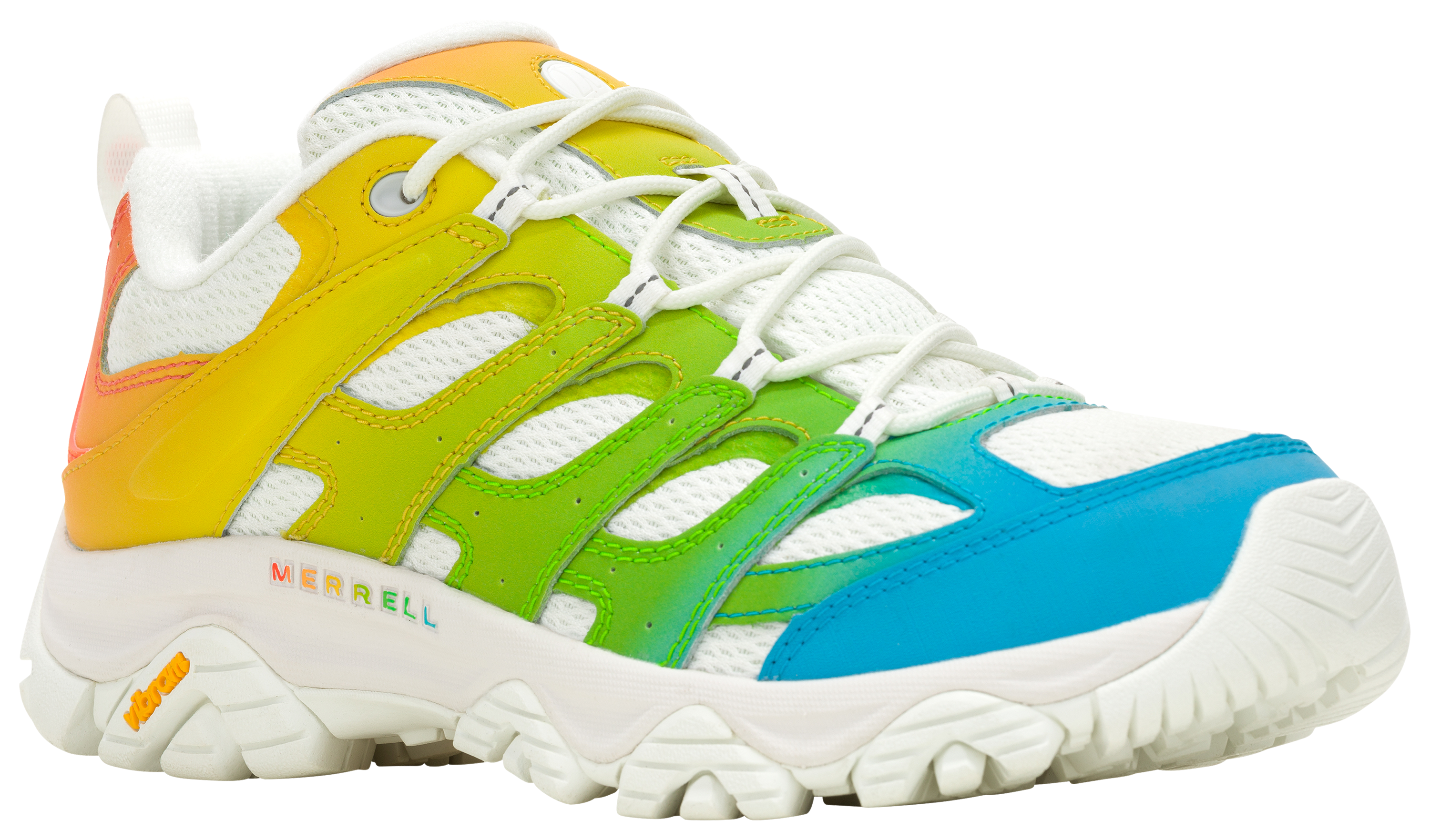 Image of Merrell Moab 3 Low Vent Hiking Shoes for Ladies - Neon Multi - 7.5M