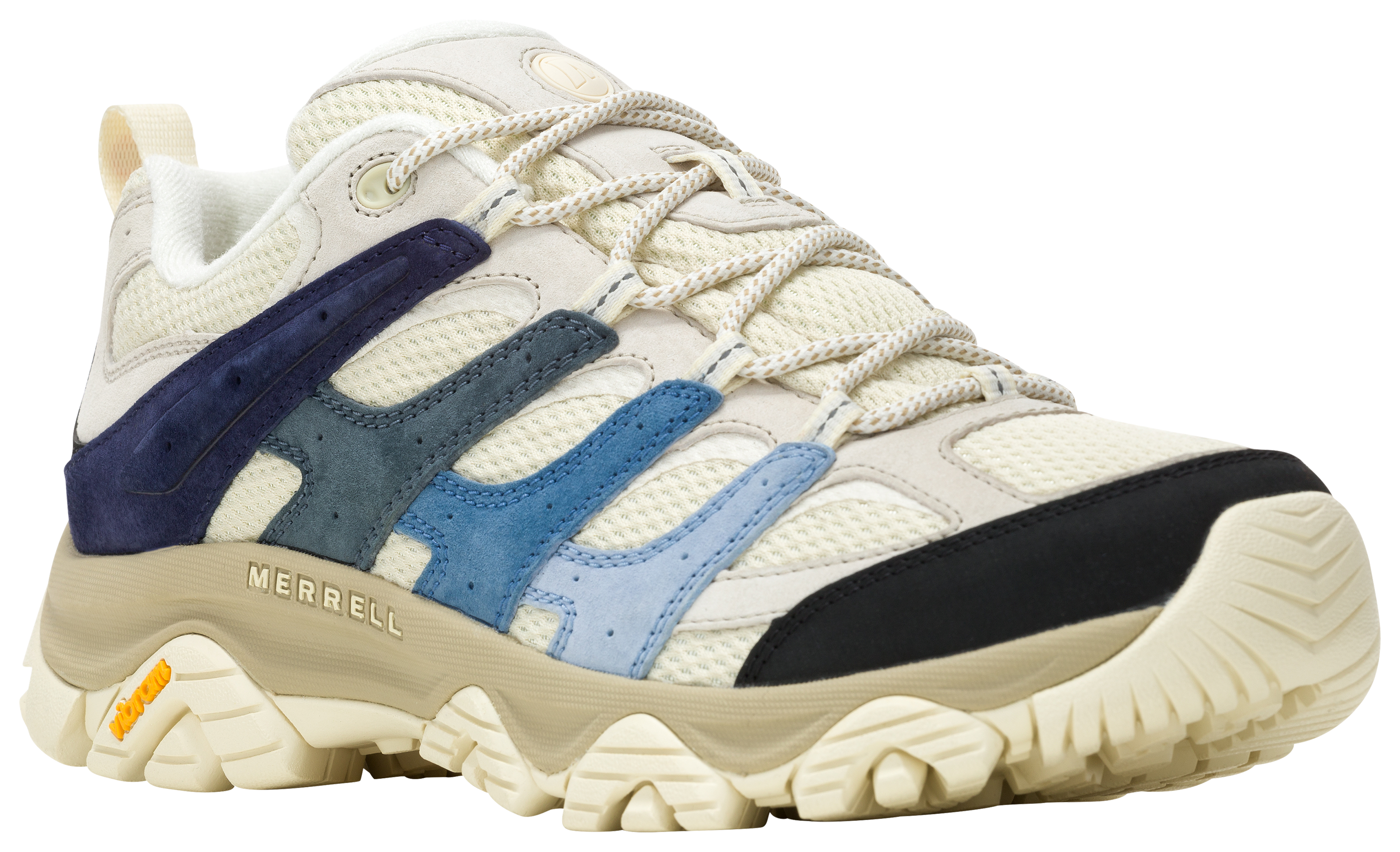 Image of Merrell Moab 3 Low Hiking Shoes for Men - Cream/Multi - 11.5M