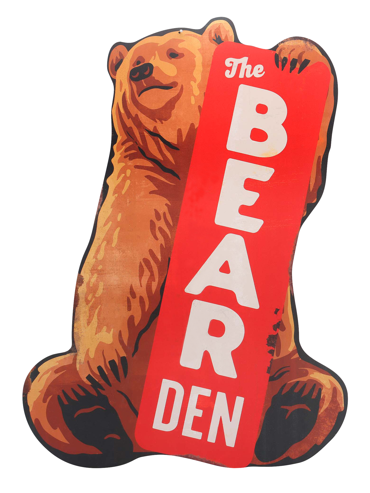 Image of Open Road Brands Camp Bear Den Metal Sign