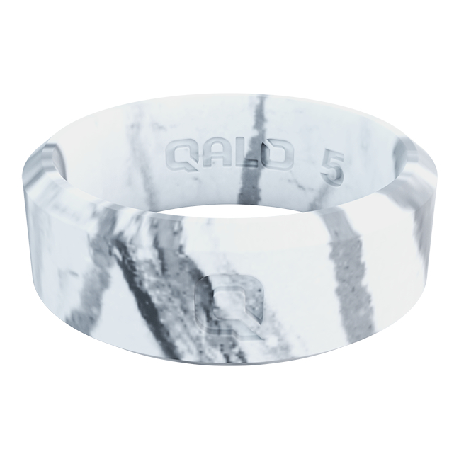 QALO Modern Marble Silicone Ring for Ladies