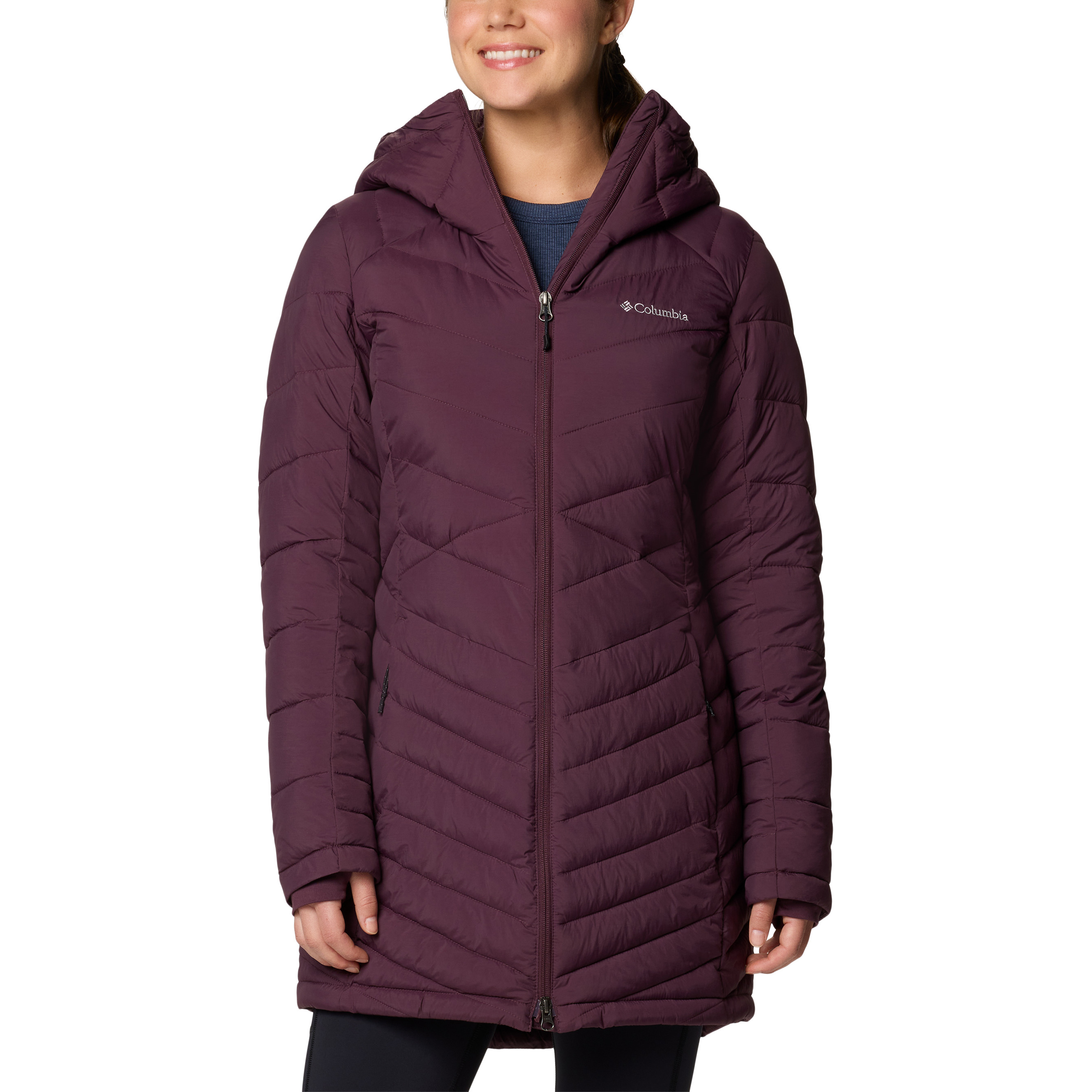 Image of Columbia Joy Peak II Mid Hooded Jacket - Moonvista - 2X