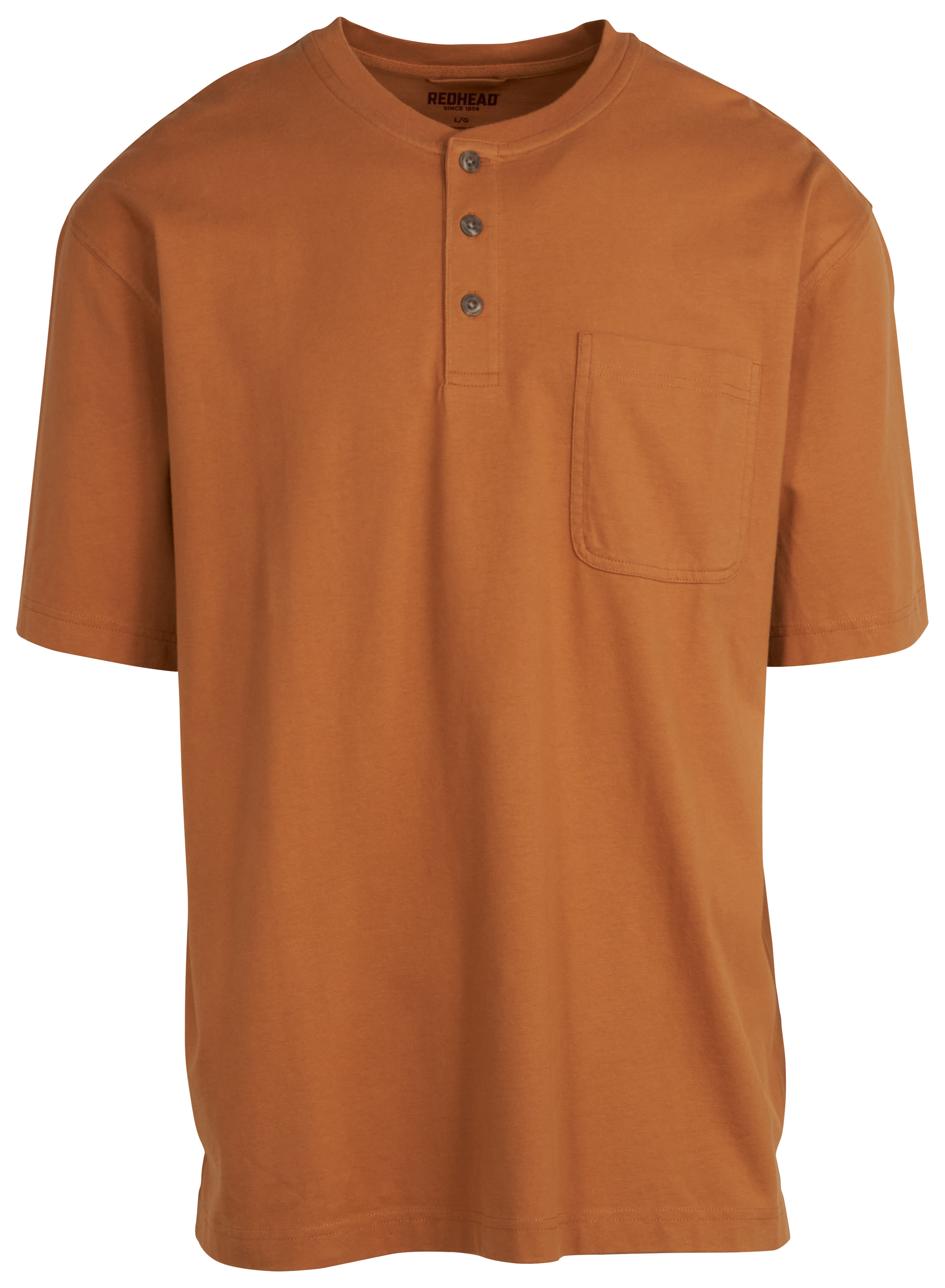 Image of RedHead Henley Pocket Short-Sleeve Shirt - Meerkat