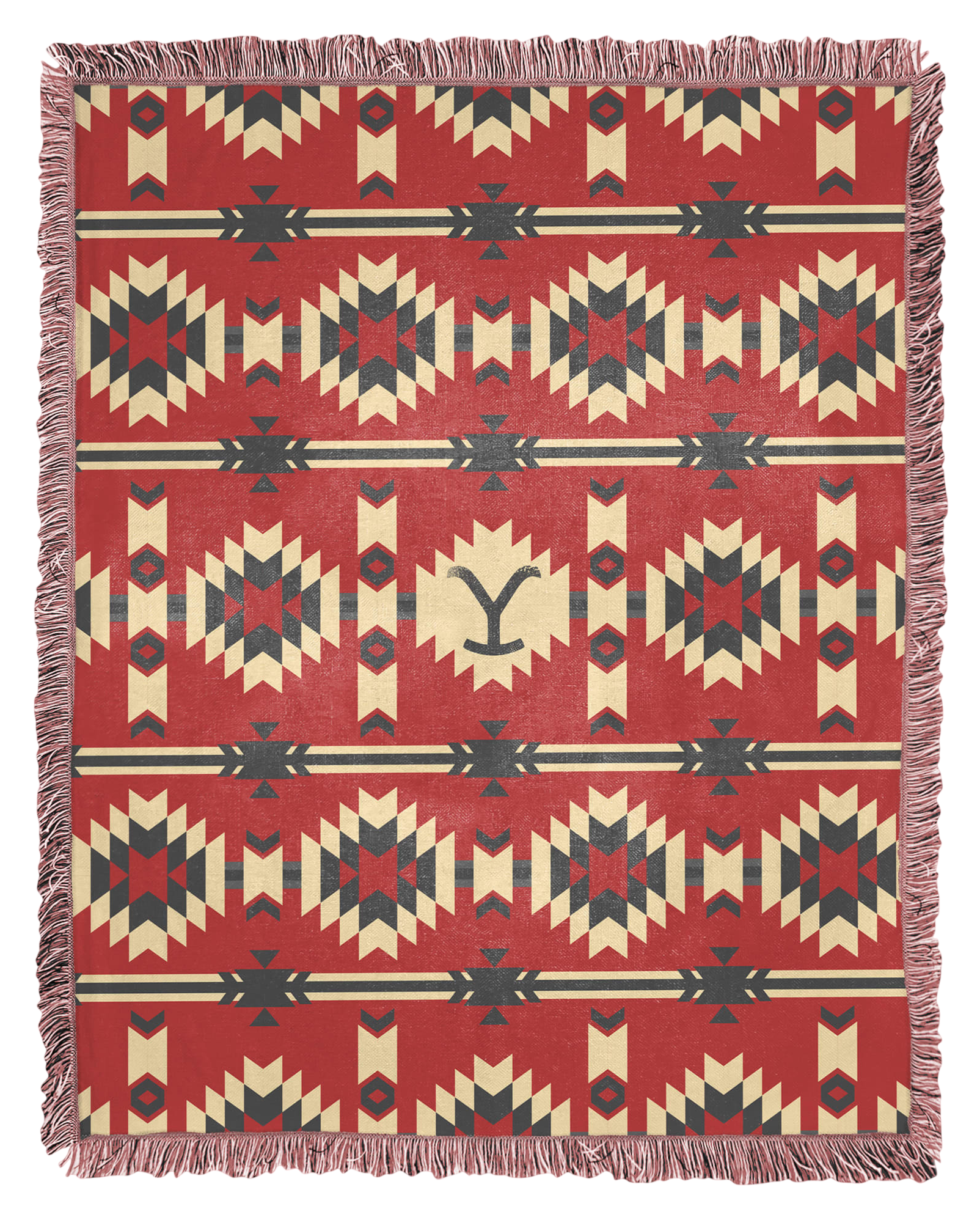 Image of The Northwest Group Yellowstone Aztec Y Woven Jacquard Throw Blanket