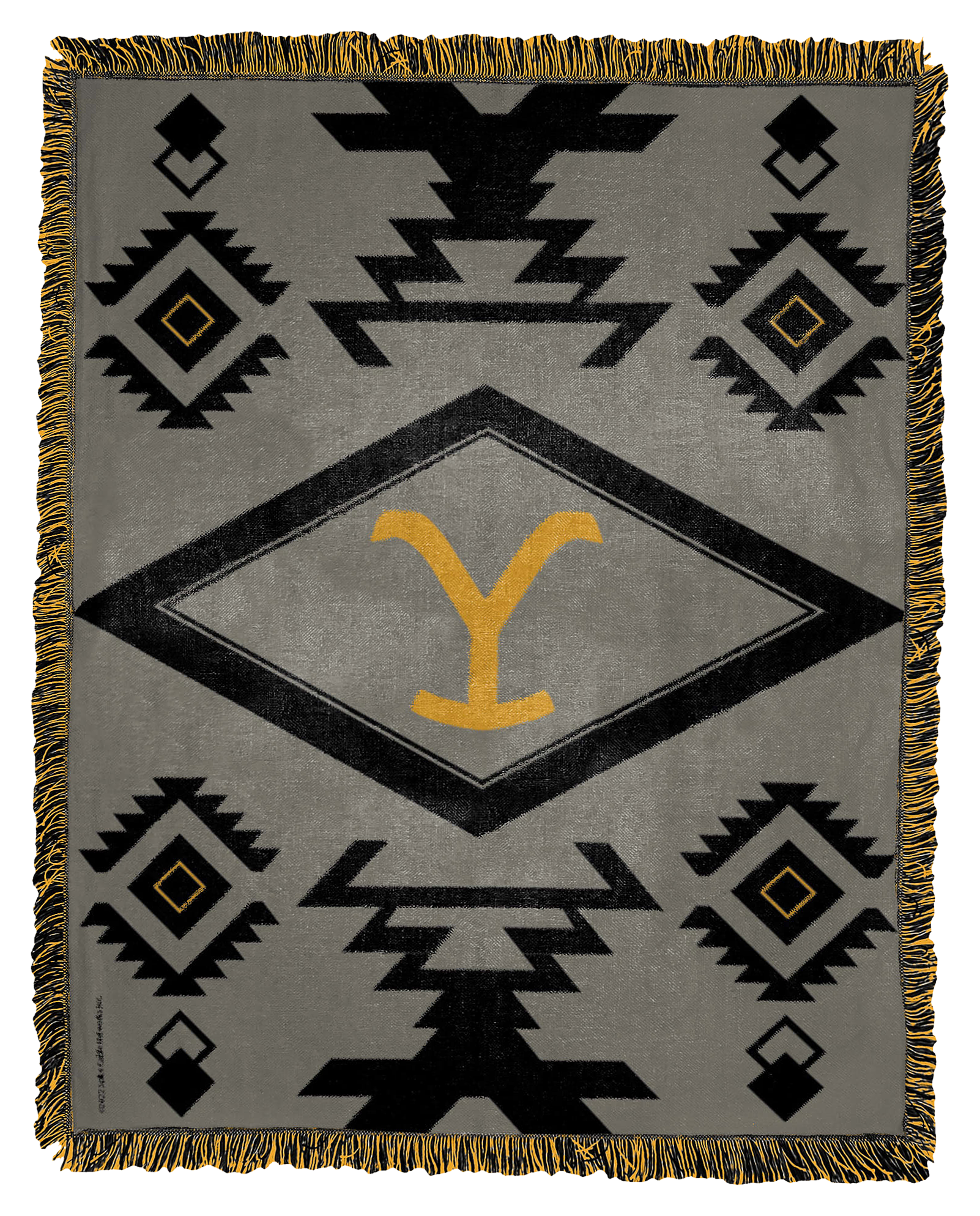 Image of The Northwest Group Yellowstone Waffle Aztec Woven Jacquard Throw Blanket