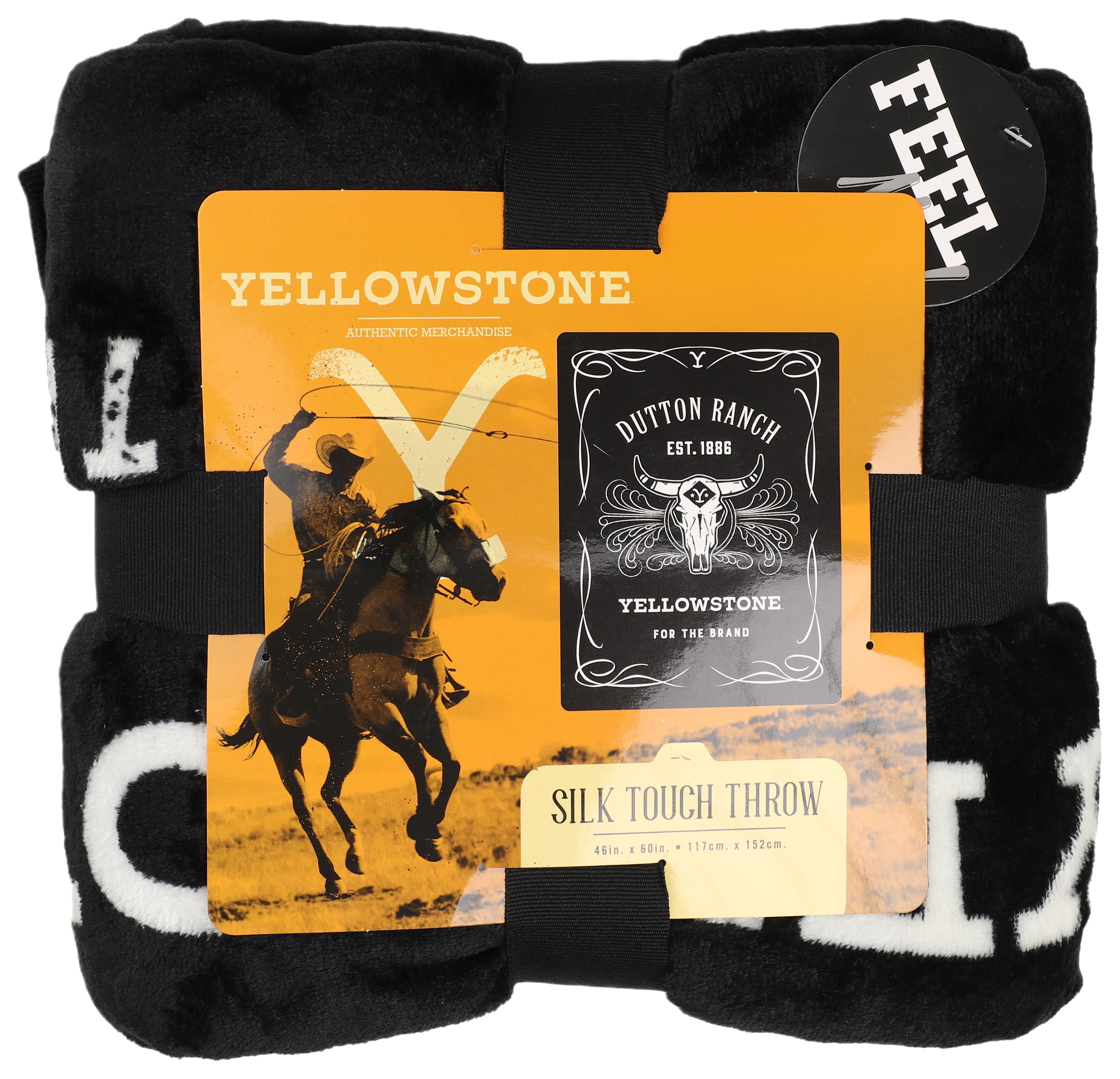 Image of The Northwest Group Yellowstone Whiskey Label Silk Touch Throw Blanket