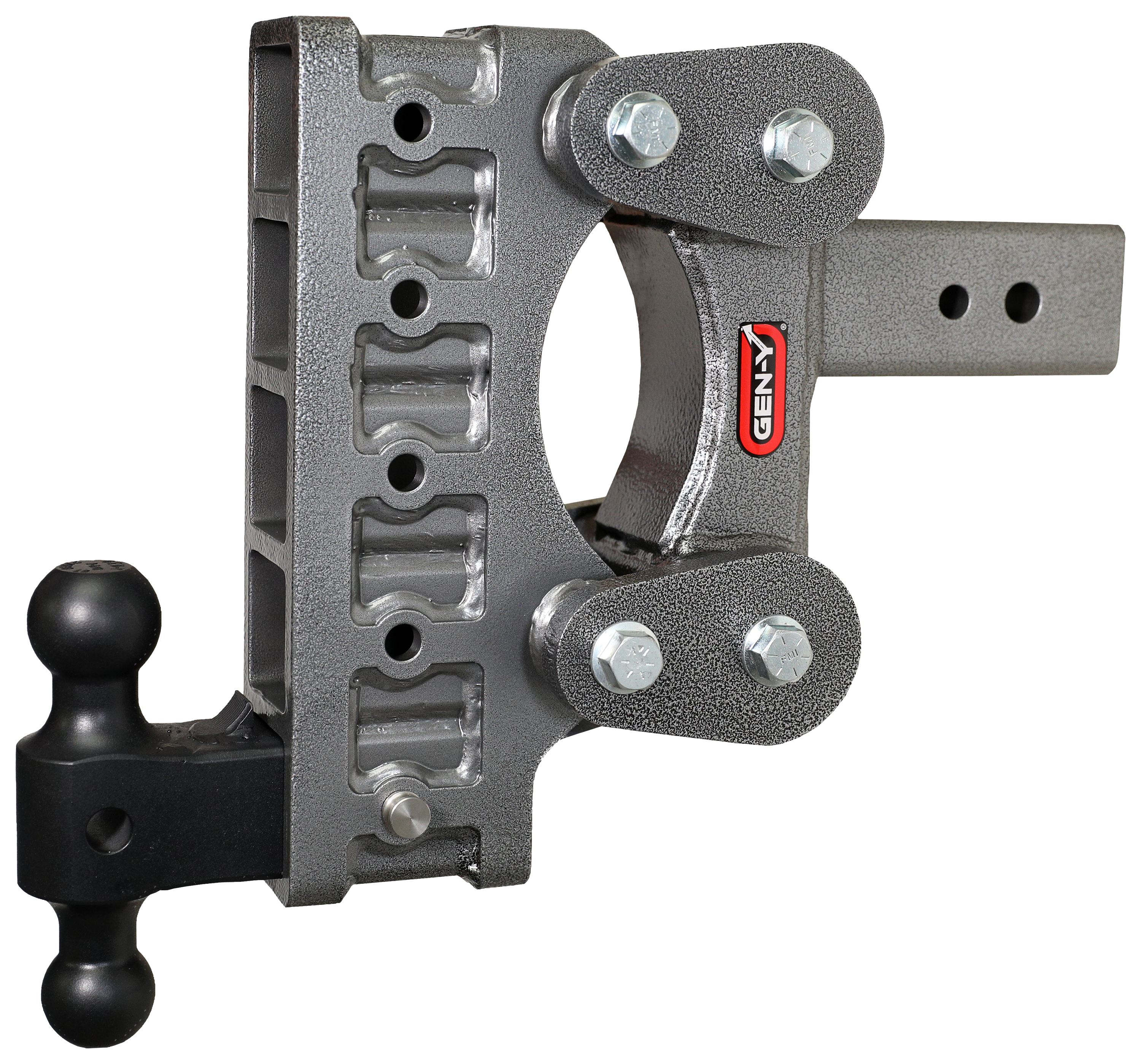 Image of "GEN-Y HITCH The BOSS TORSION-FLEX 3"" Shank 21K Hitch with Dual-Ball - 9"" Drop"