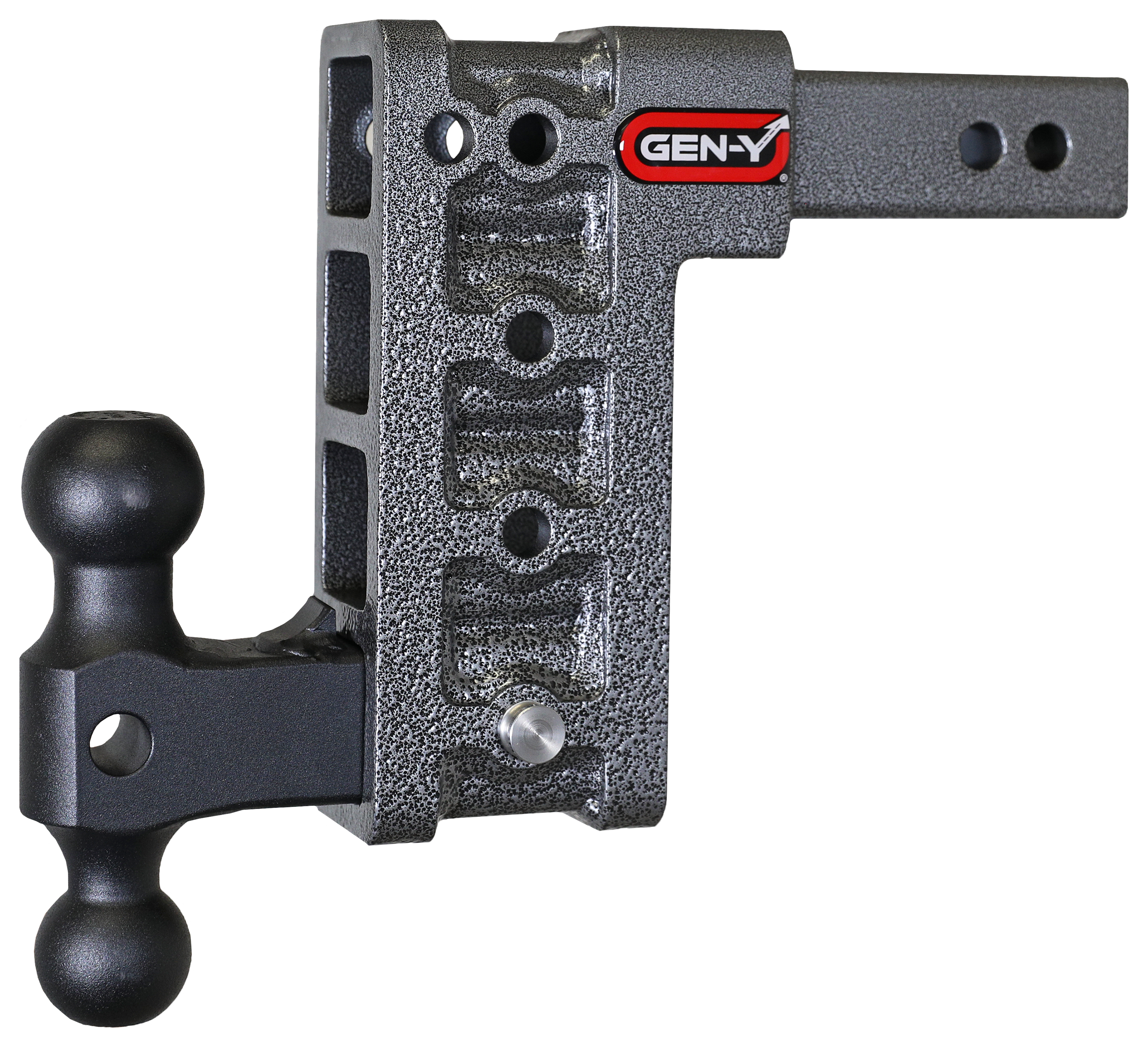 Image of "GEN-Y HITCH MEGA-DUTY 2"" Shank 16K Drop Hitch with Dual-Ball - 7.5"" Drop"
