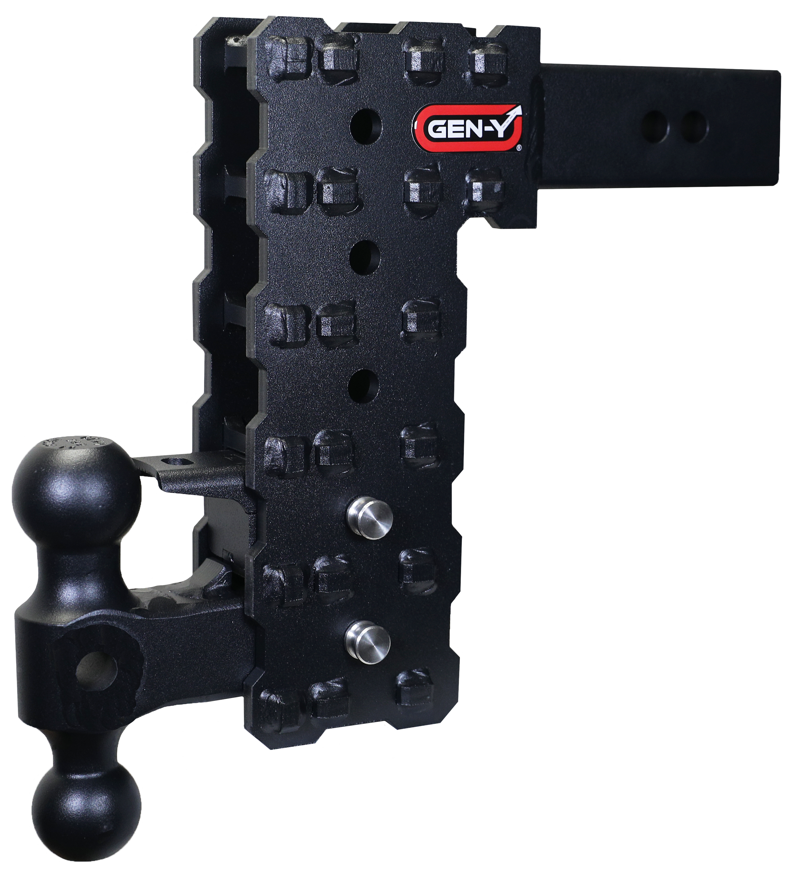 GEN-Y HITCH PHANTOM-X Shank 16K Drop Hitch with Dual Ball and Pintle Lock
