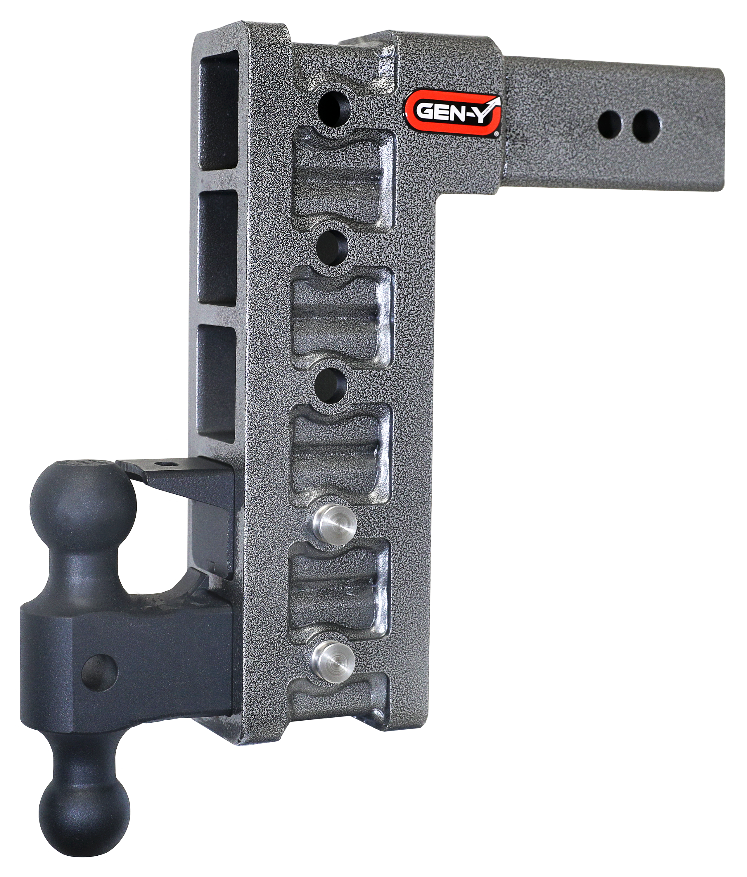 GEN-Y HITCH Mega-Duty Shank 32K Drop Hitch with Dual-Ball and Pintle Lock