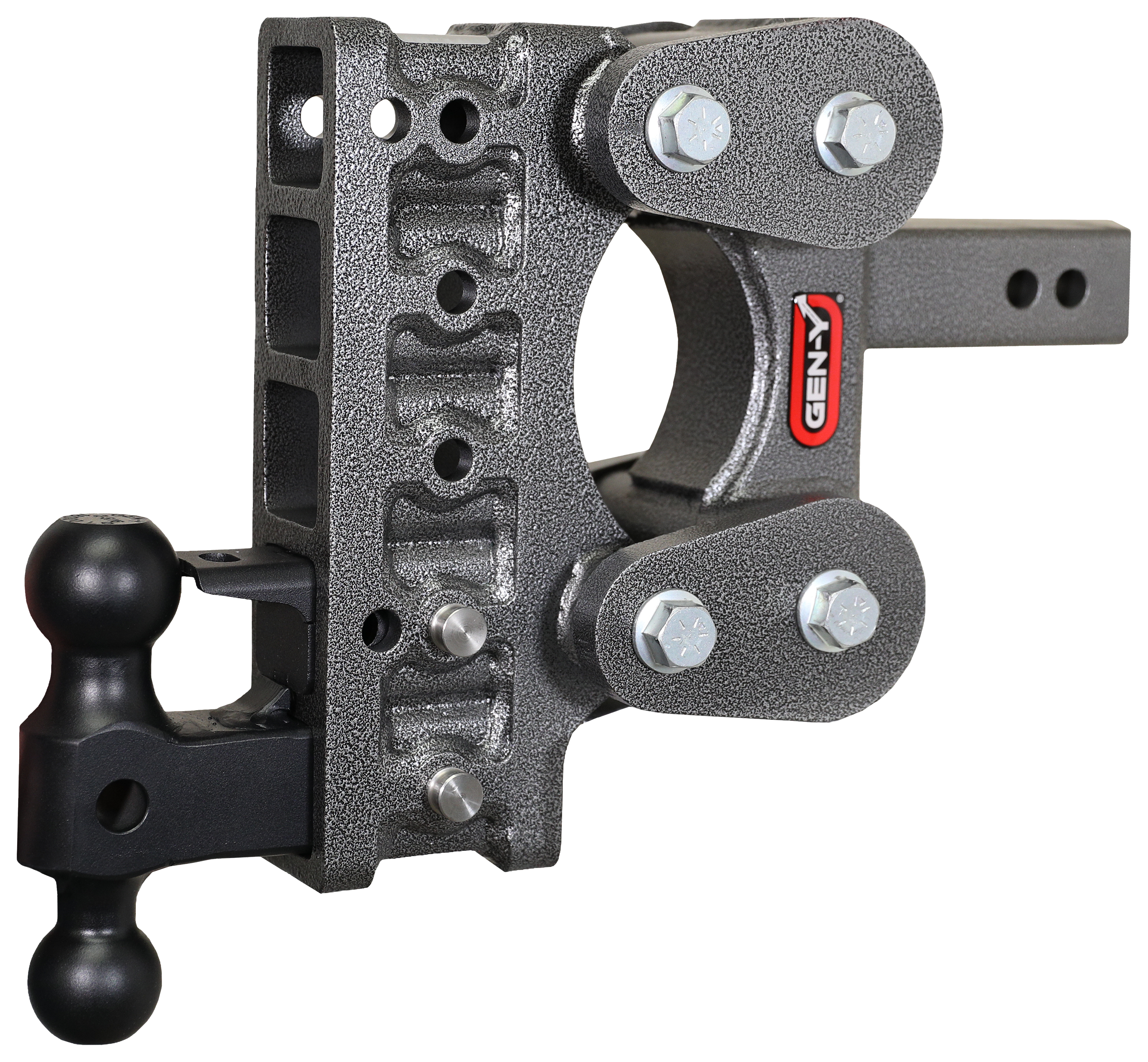 GEN-Y HITCH The BOSS Torsion-Flex Shank 1.7K TW 16K Hitch with Dual-Ball and Pintle Lock