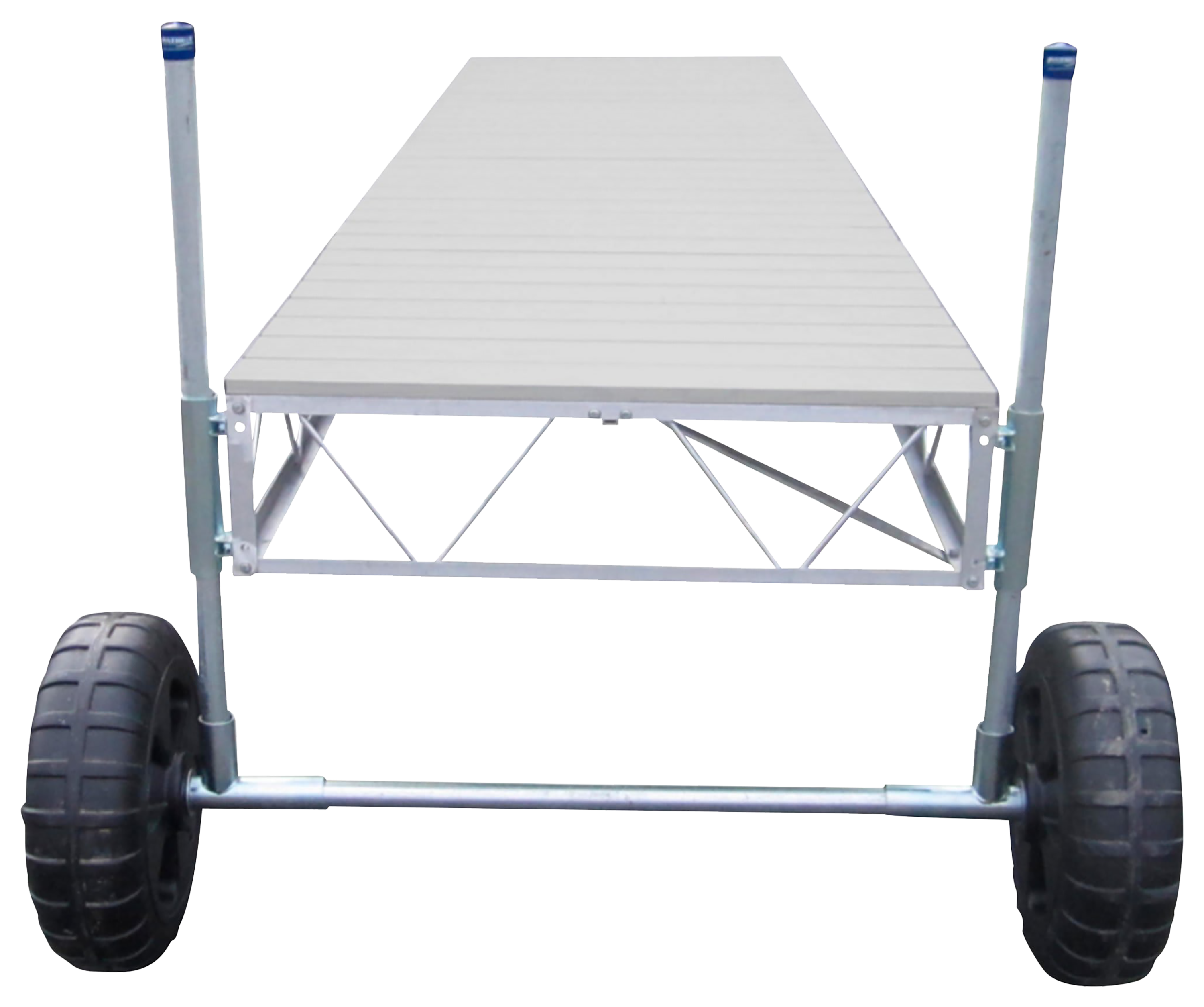 Image of Patriot Docks Straight Roll-In Dock with Aluminum Decking - Gray