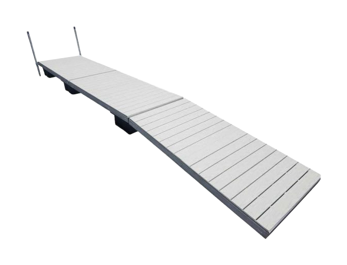 Image of Patriot Docks Standard Floating Dock with Aluminum Decking - Gray - 24'