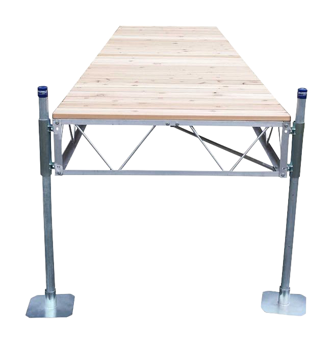 Image of Patriot Docks Straight Dock with Cedar Decking - 24'