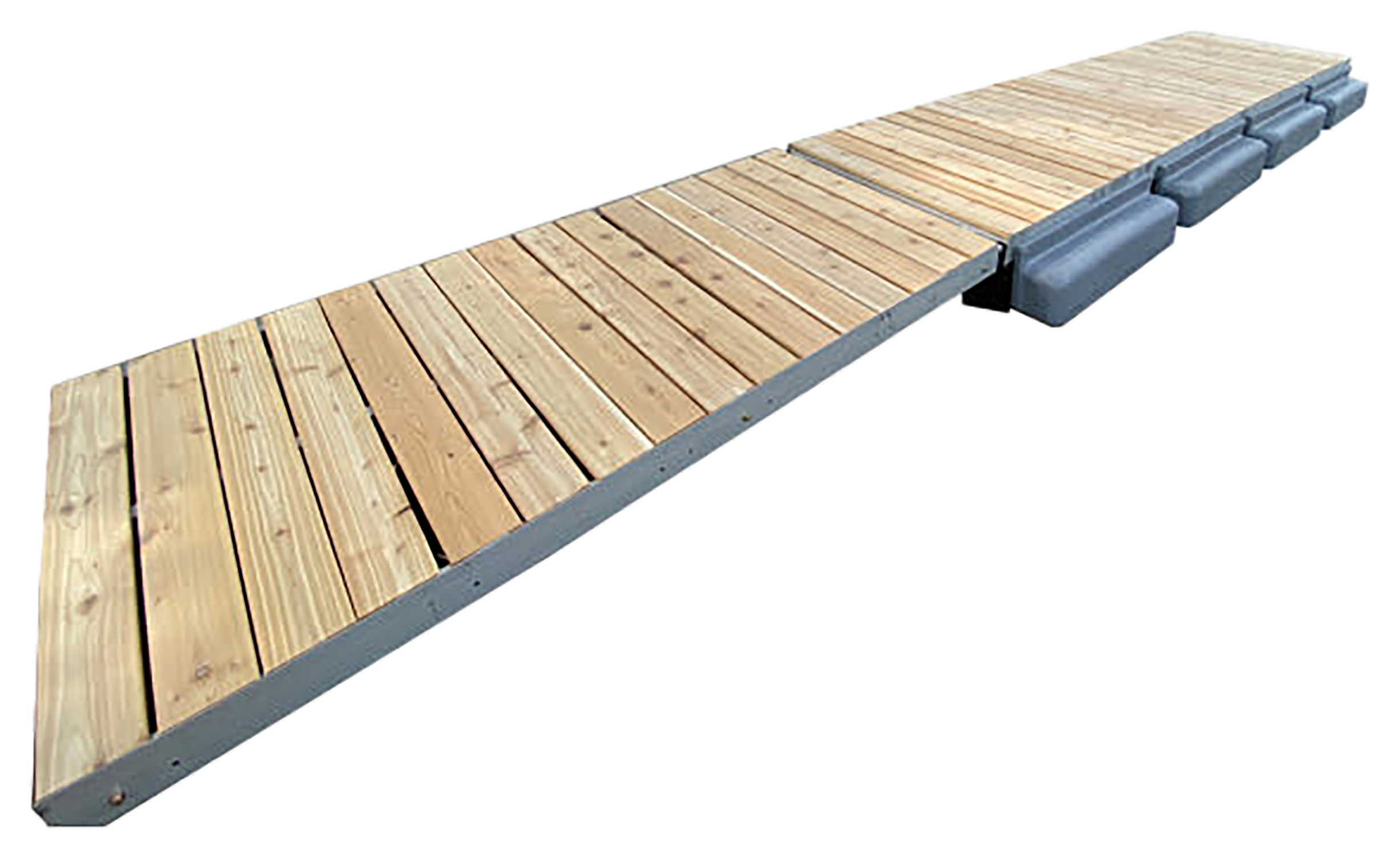 Image of Patriot Docks Premium Floating Dock with Cedar Decking - 32'
