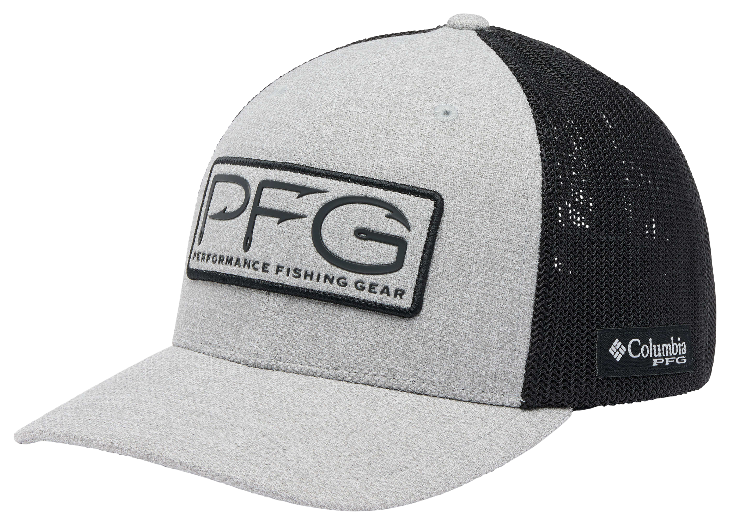 Image of Columbia PFG Mesh Hooks Ball Cap - Cool Grey Heather/Black - 2XL