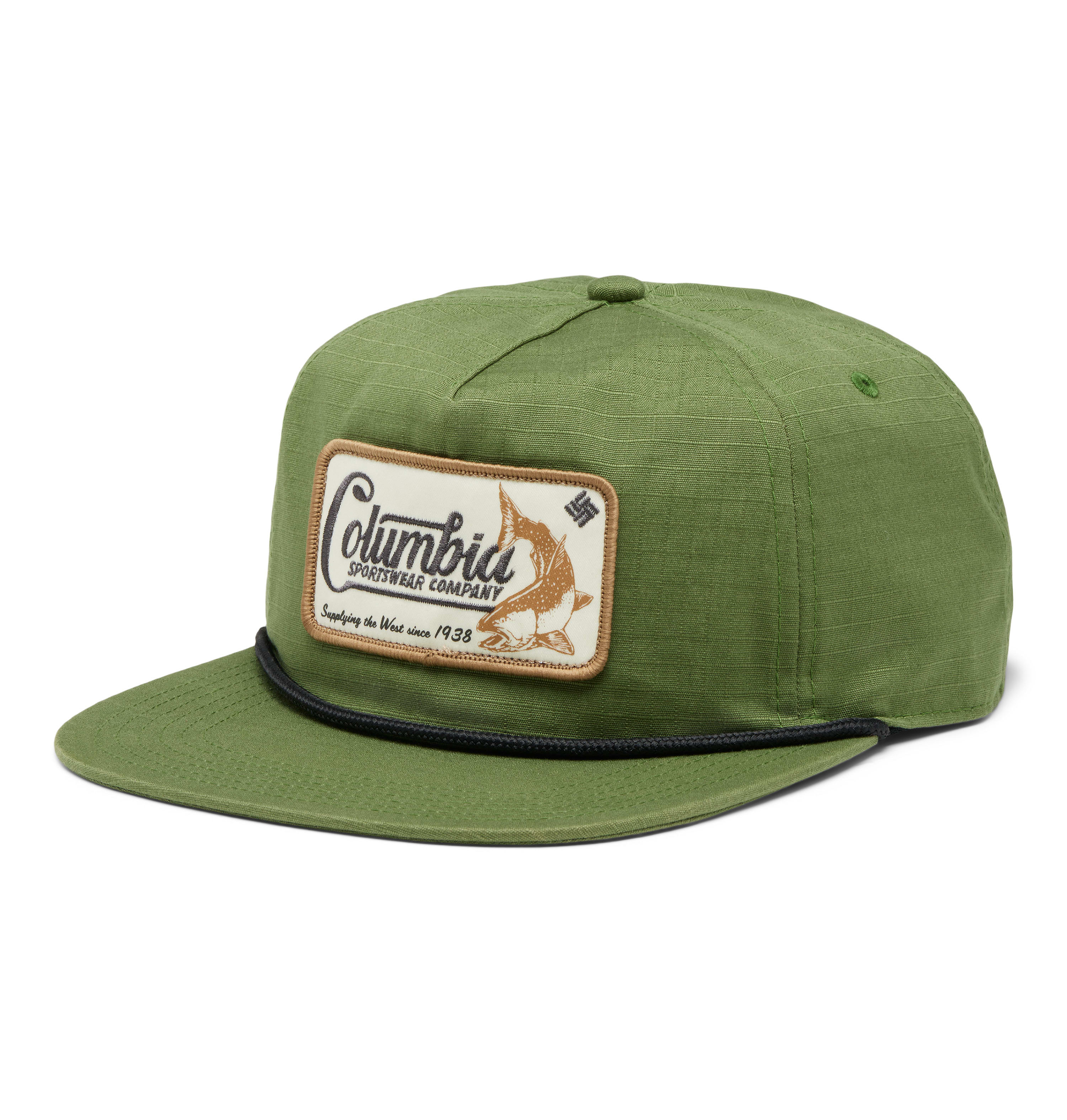 Image of Columbia Ratchet Strap Fish Patch Snapback Cap - Canteen/West Fish