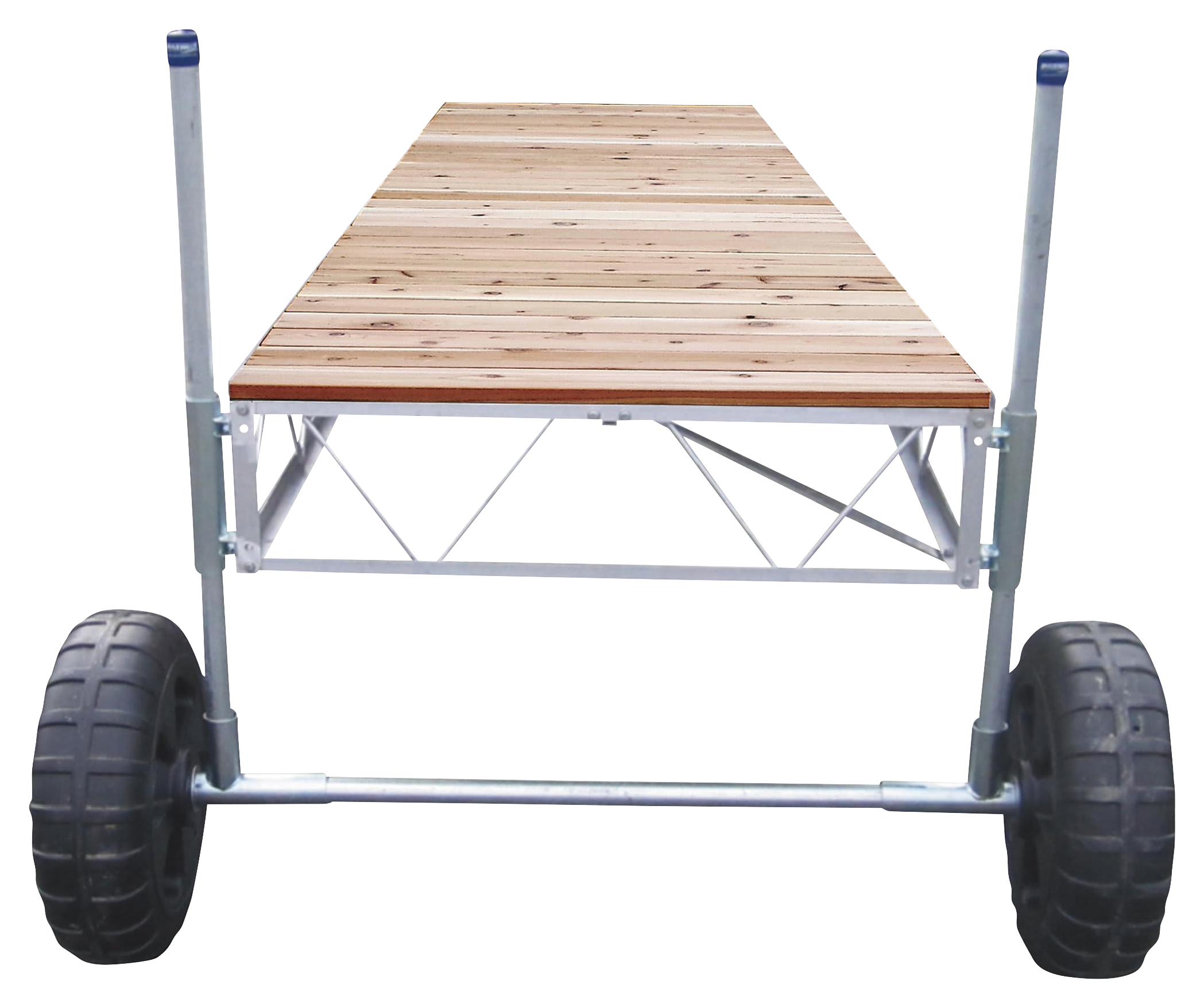 Image of Patriot Docks Straight Roll-In Dock with Cedar Decking - 40'