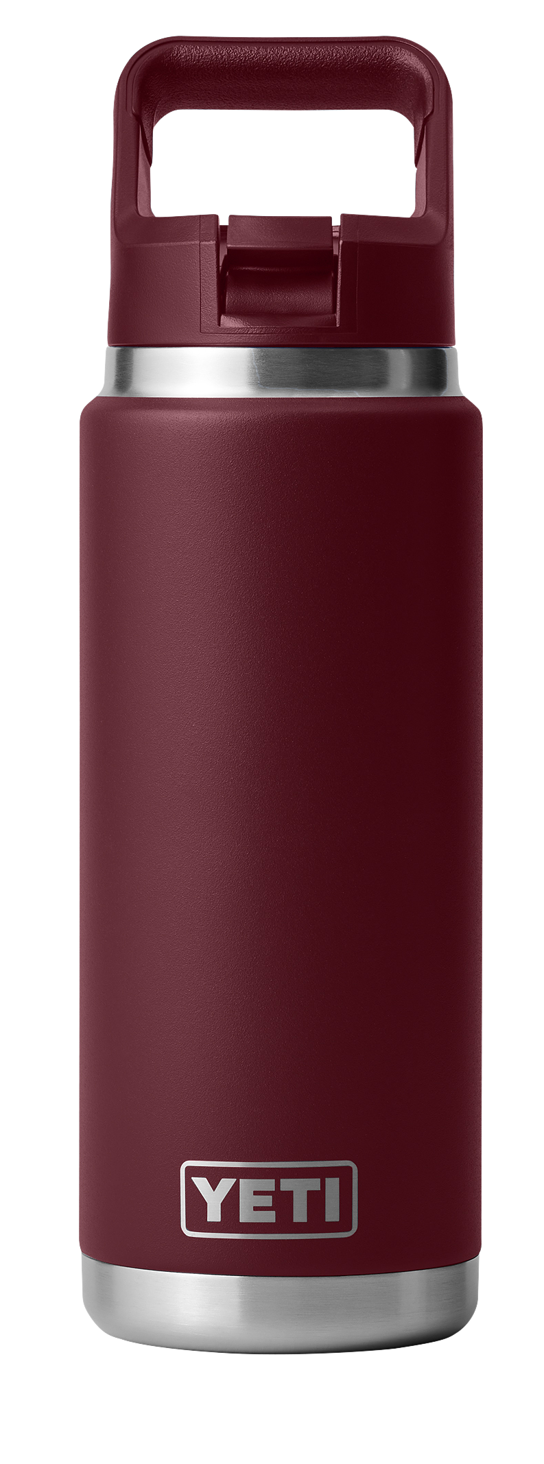 Image of YETI Rambler 26-oz. Water Bottle with Color-Matched Straw Cap - Wild Vine Red