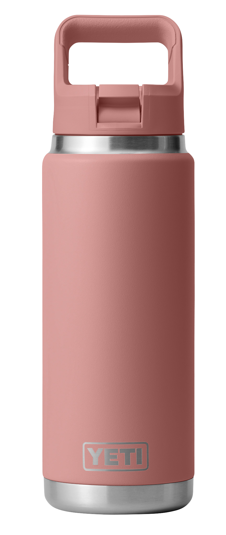 Image of YETI Rambler 26-oz. Water Bottle with Color-Matched Straw Cap - Sandstone Pink