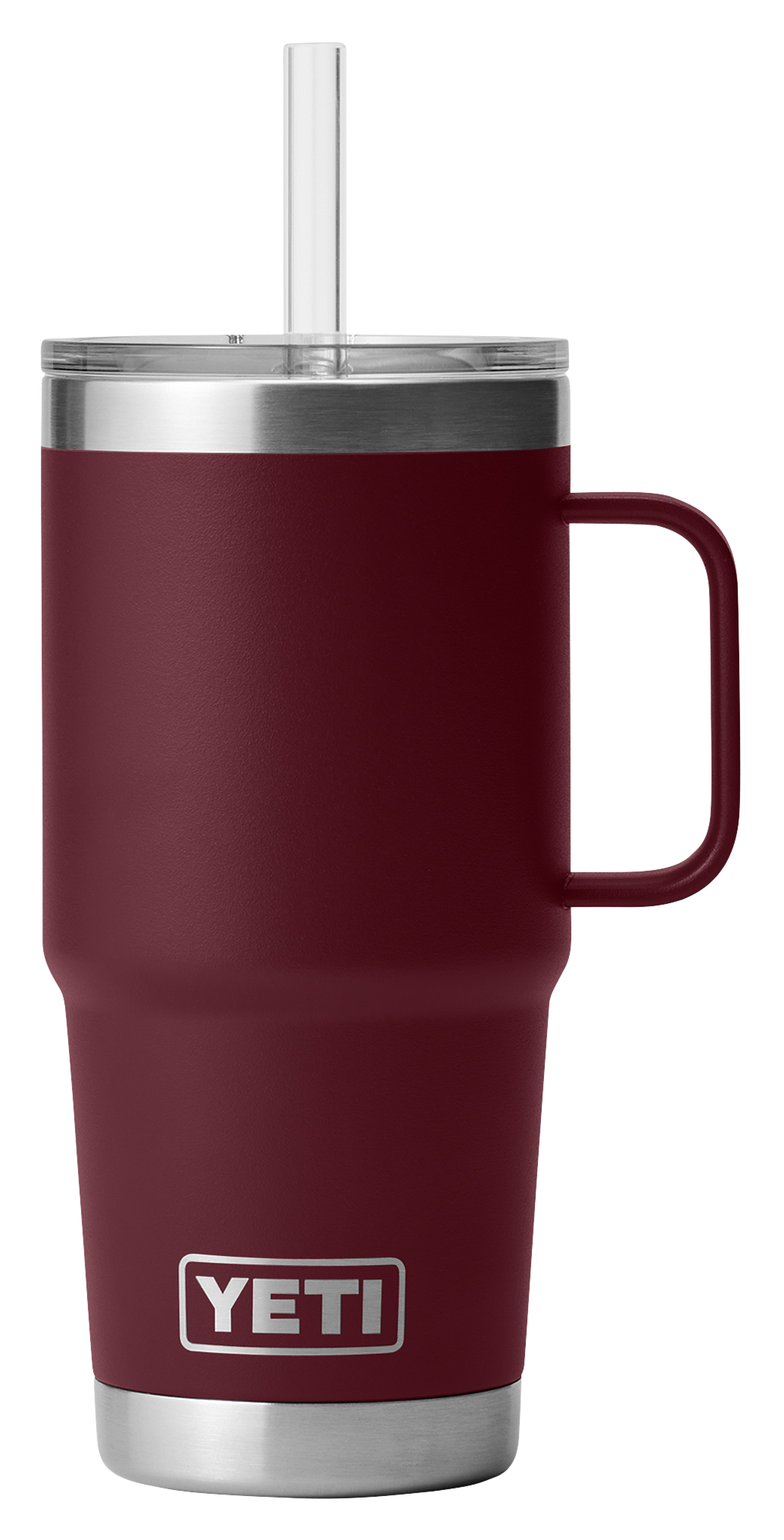 Image of YETI Rambler Mug with Straw Lid - 25 oz. - Wild Vine Red