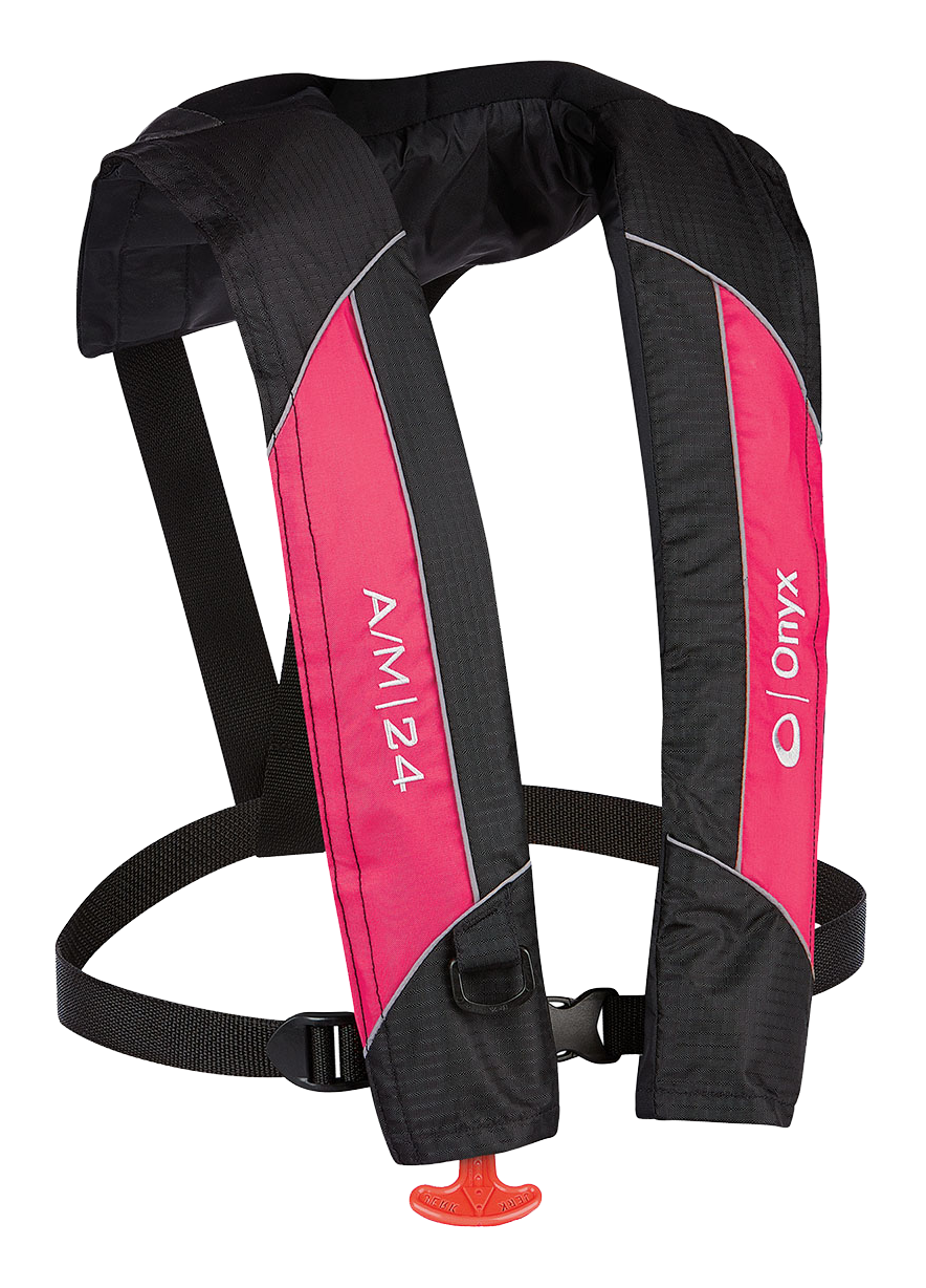 Image of Onyx A/M-24 Auto/Manual Inflatable Life Vest - Pink