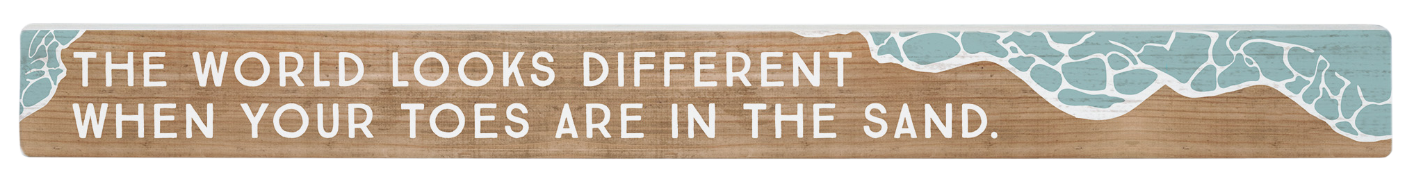 Image of Sincere Surroundings Toes In Sand Talking Stick Decor