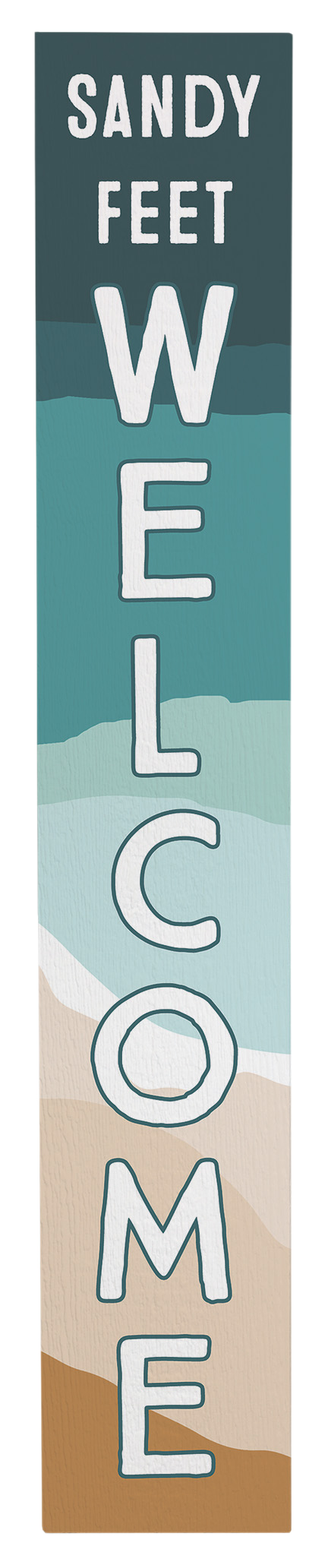 Image of Sincere Surroundings Sandy Feet Welcome Porch Board