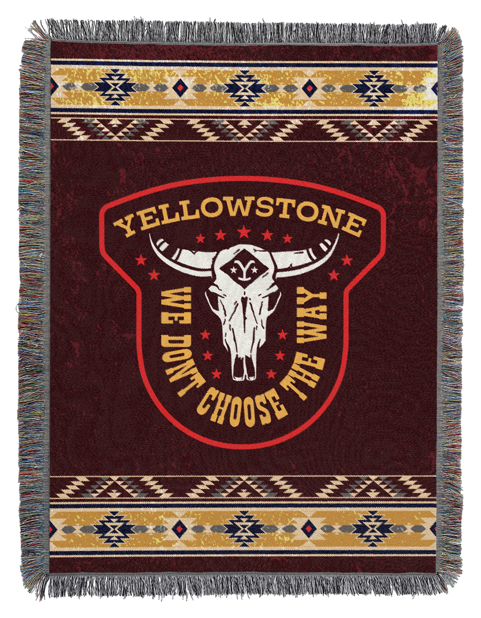 Image of The Northwest Group Yellowstone The Way Woven Tapestry Throw Blanket