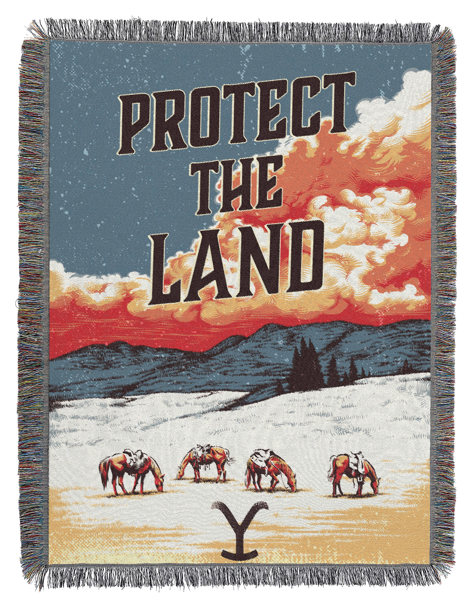 Image of The Northwest Group Yellowstone Protect Woven Tapestry Throw Blanket