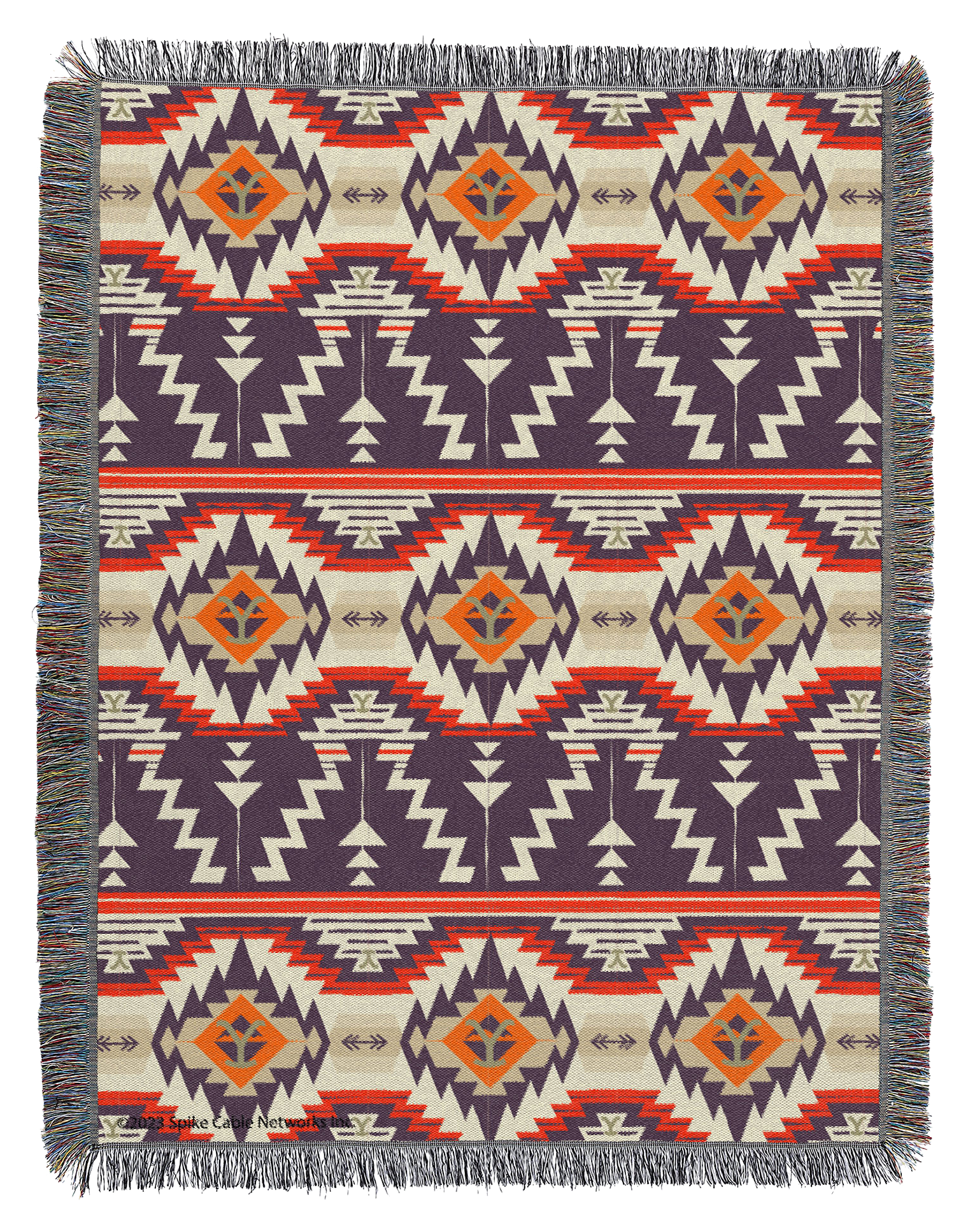 Image of The Northwest Group Yellowstone Townsend Stripe Woven Tapestry Throw Blanket