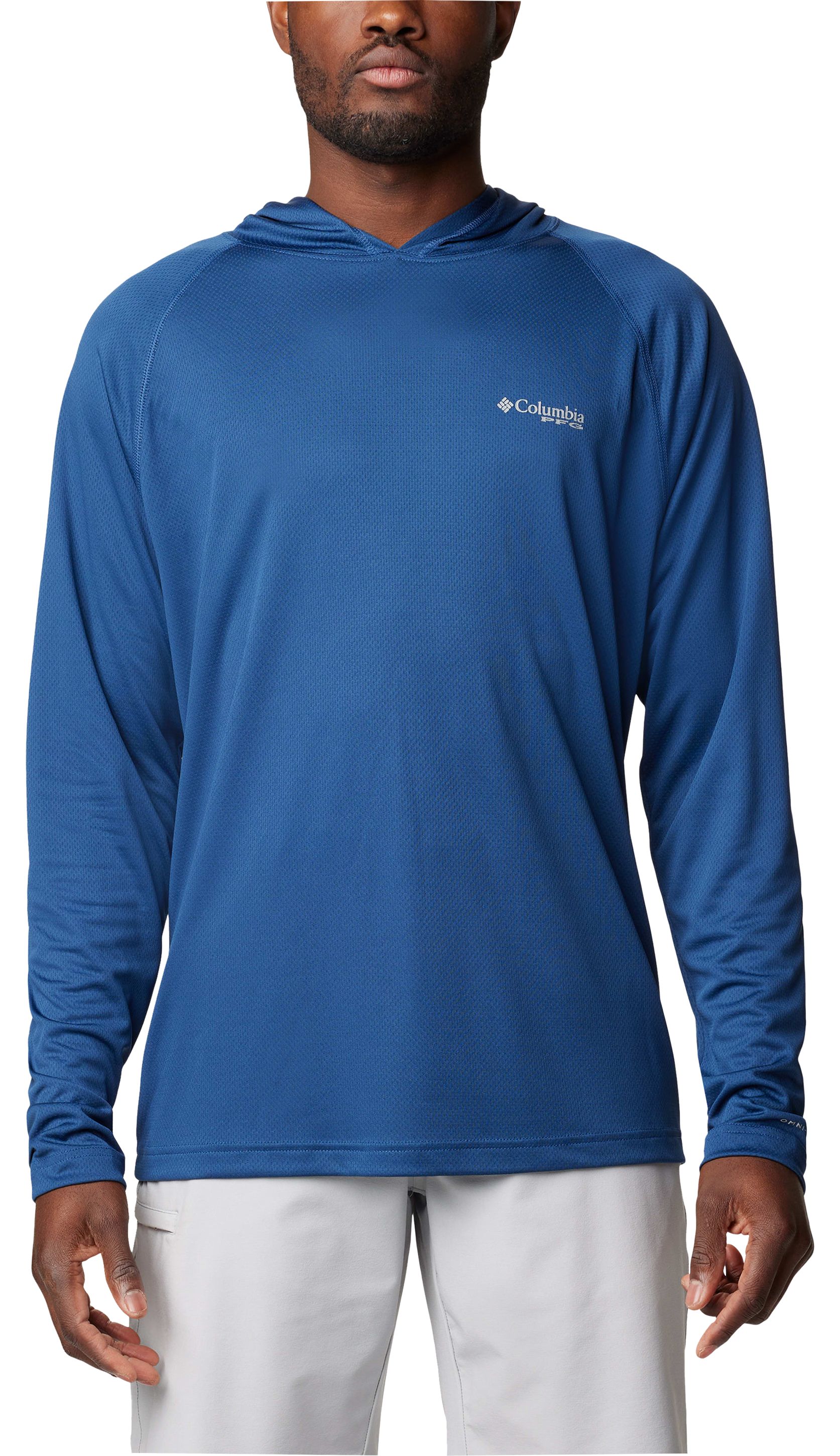 Image of Columbia PFG Solar Stream Hoodie for Men - Carbon - L