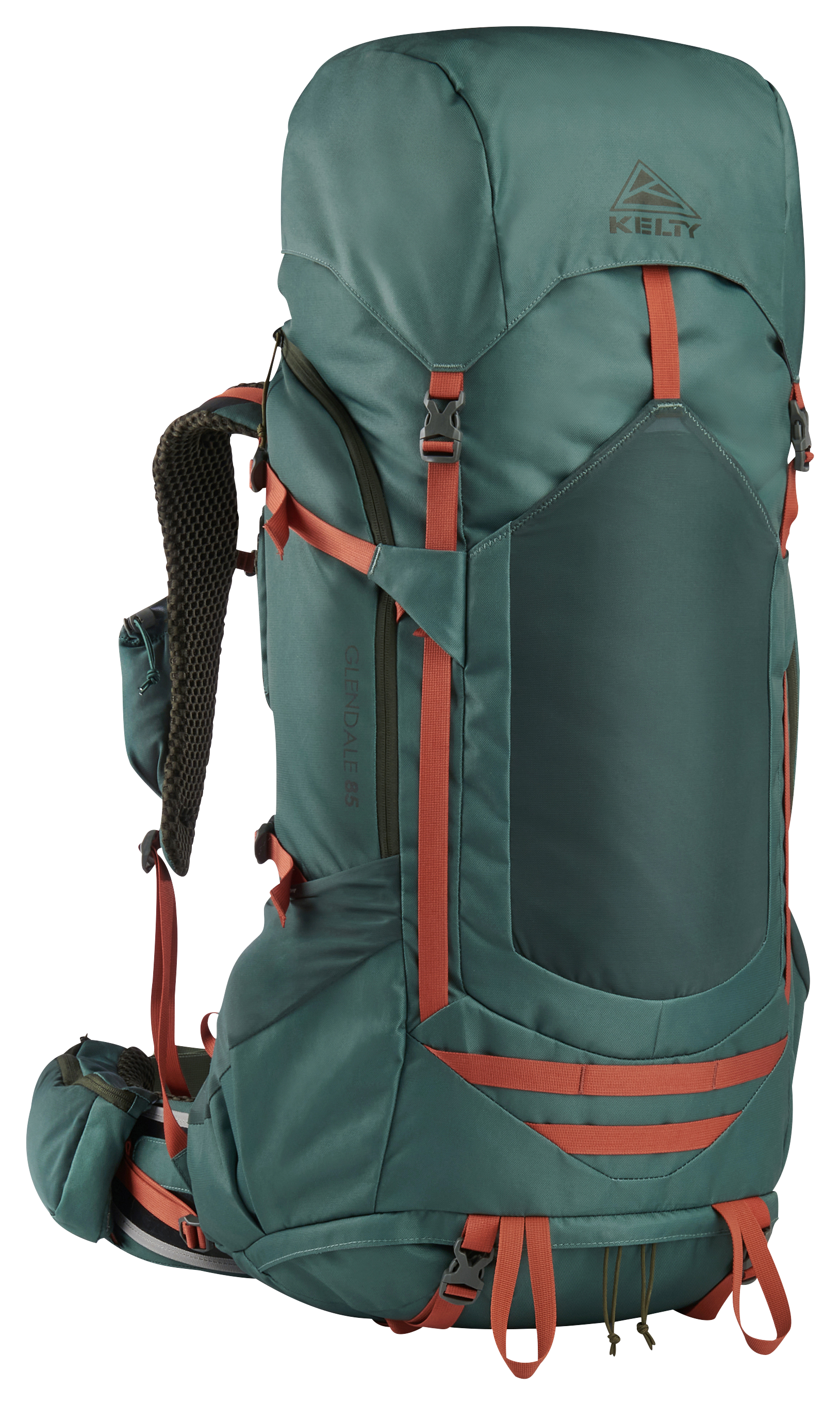 Image of Kelty Glendale 85 Trail Backpack - Duck Green/Gingerbread