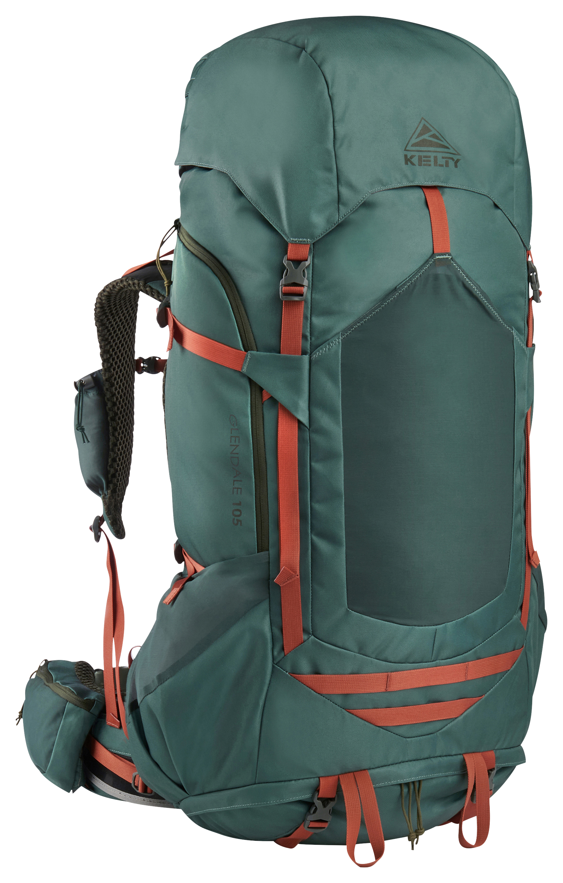 Image of Kelty Glendale 105 Trail Pack - Duck Green/Gingerbread