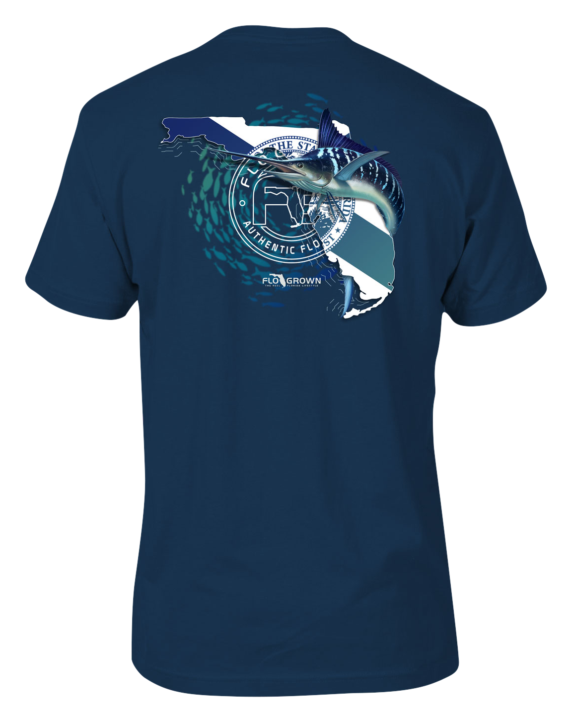 Image of FloGrown Amazing Coast Short-Sleeve T-Shirt for Men - Cool Blue