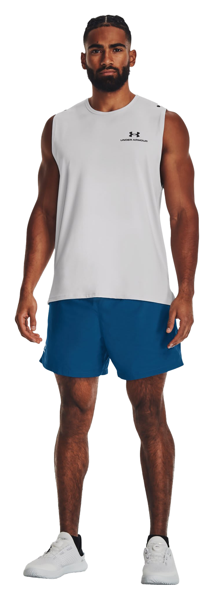 Under Armour UA Icon Volley Shorts for Men - Varsity Blue/White