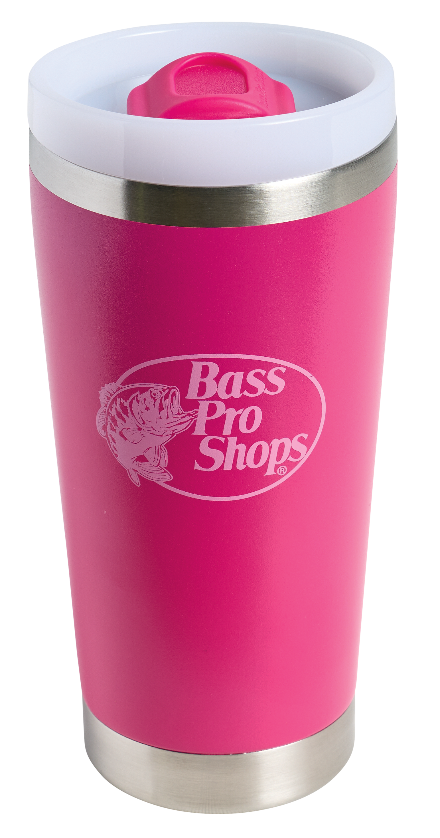 Image of Bass Pro Shops Tumbler with Multifunction Lid - 20 oz. - Ultra Pink